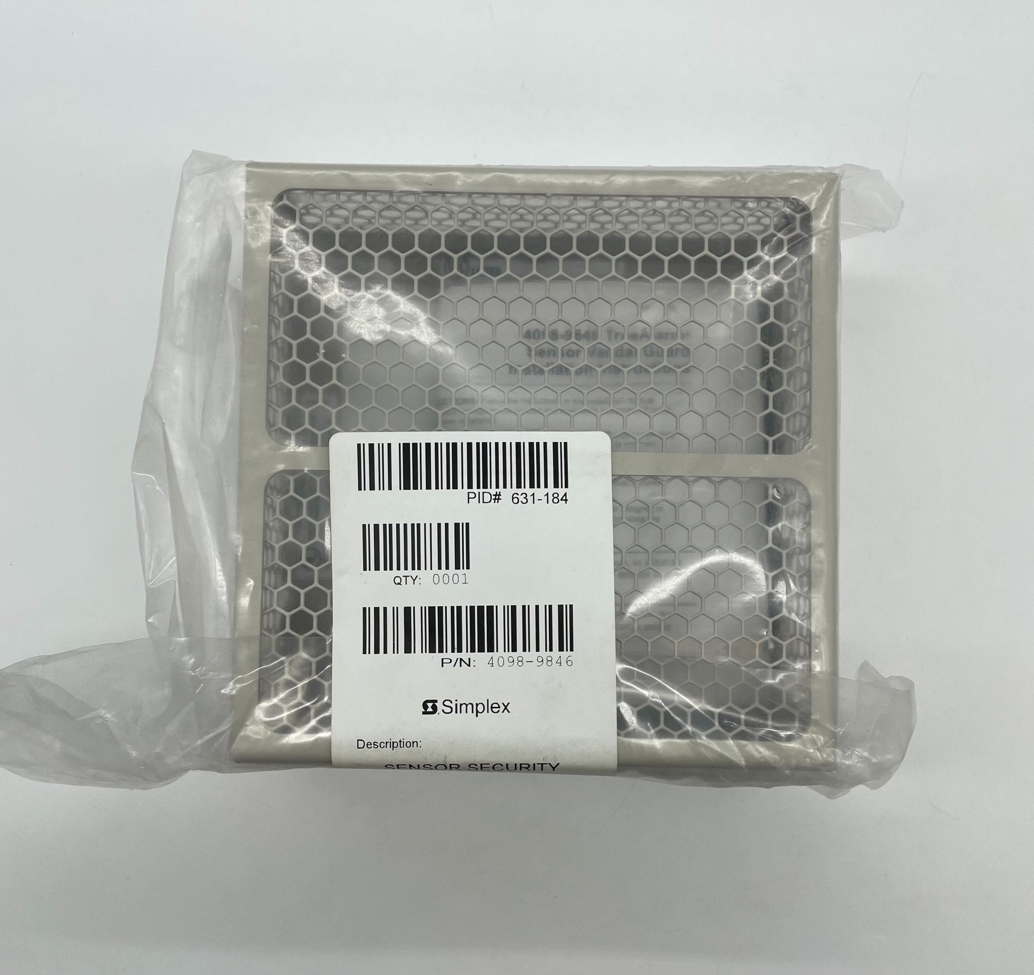 Simplex 4098-9846 fire alarm device with white casing and control panel, designed for building safety and fire detection.