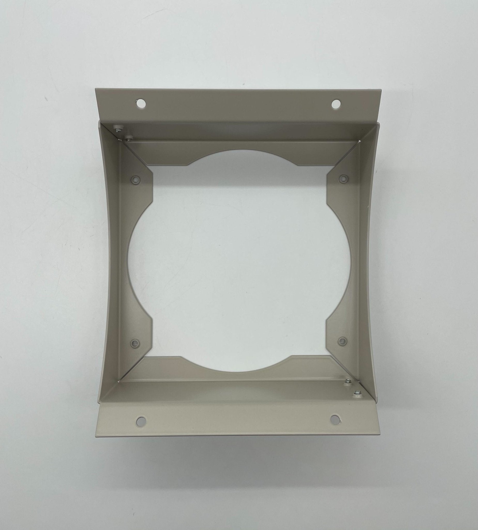 Simplex 4098-9852 fire alarm with digital display and sensor, mounted on a wall in a building setting.