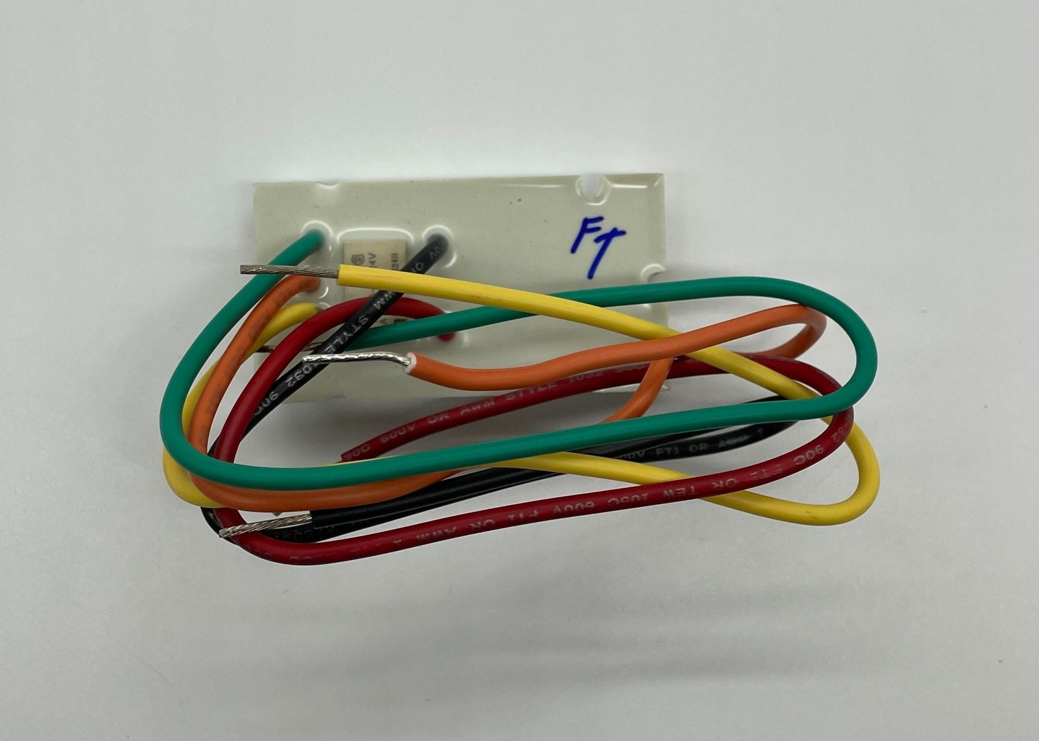Simplex 4098-9860 fire alarm device with wiring and mounting components on a white background.