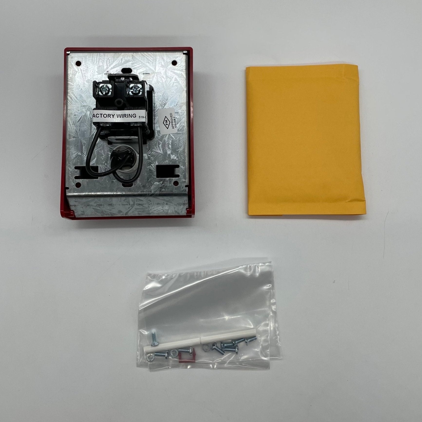 Simplex 4099-9005 addressable pull station with black cover and red break glass for fire alarm systems.