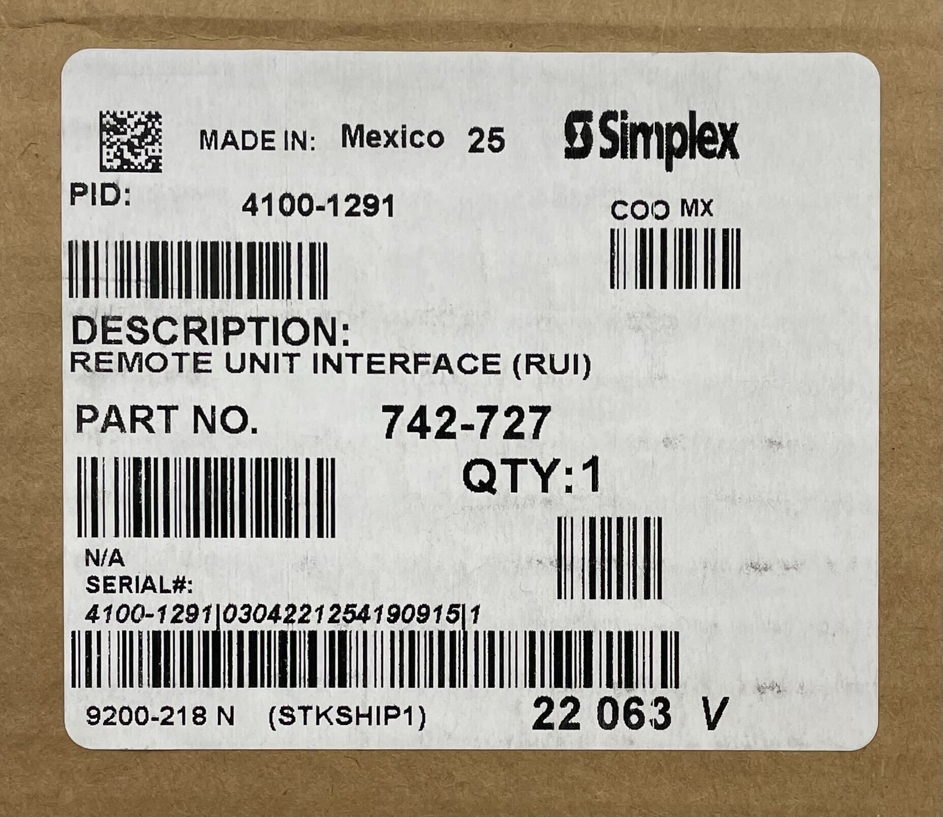 Simplex 4100-1291 fire alarm system with control panel and alarm modules, designed for building safety.