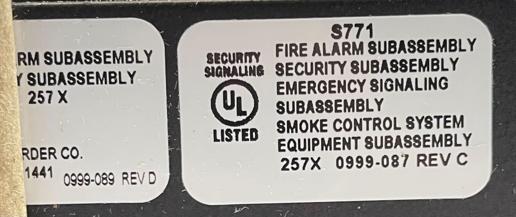 Simplex 4100-9600 fire alarm panel with multiple detectors and control modules, installed in a commercial setting.
