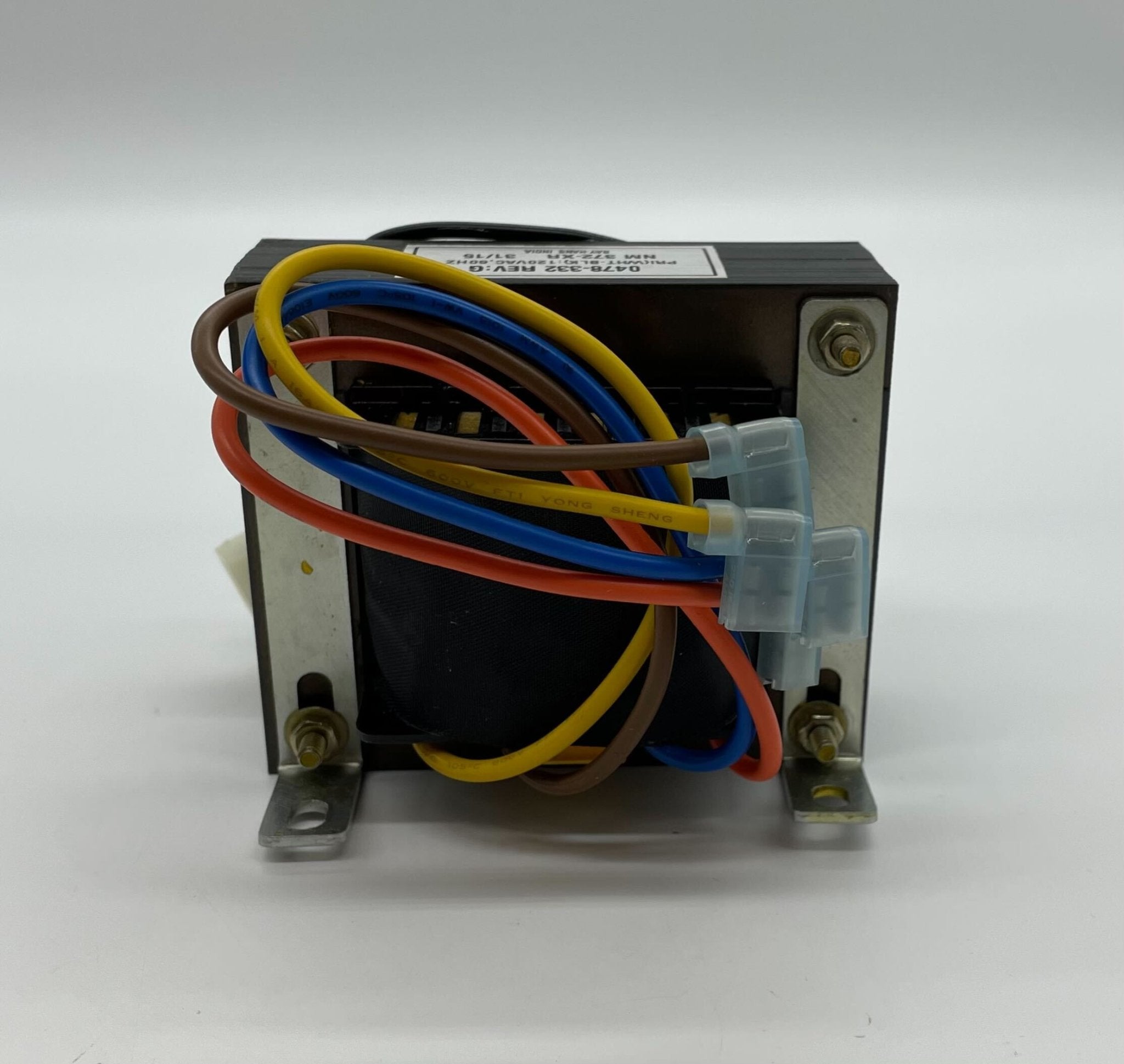 Simplex 478-332 fire alarm showing the device with labeling and mounting hardware on a white background