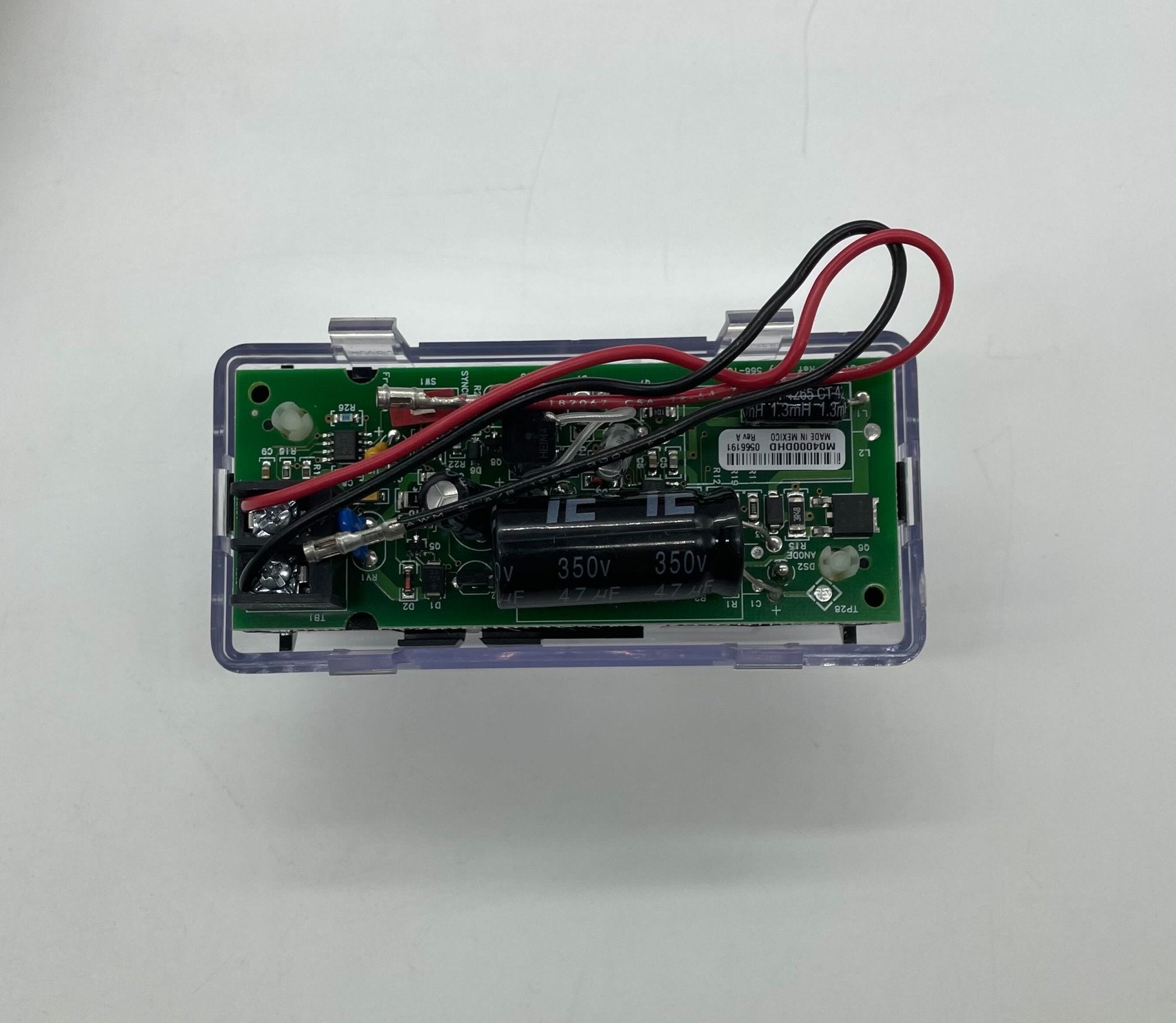 Simplex 4903-9197 fire alarm with white rectangular design and mounting bracket, manufactured by Simplex.
