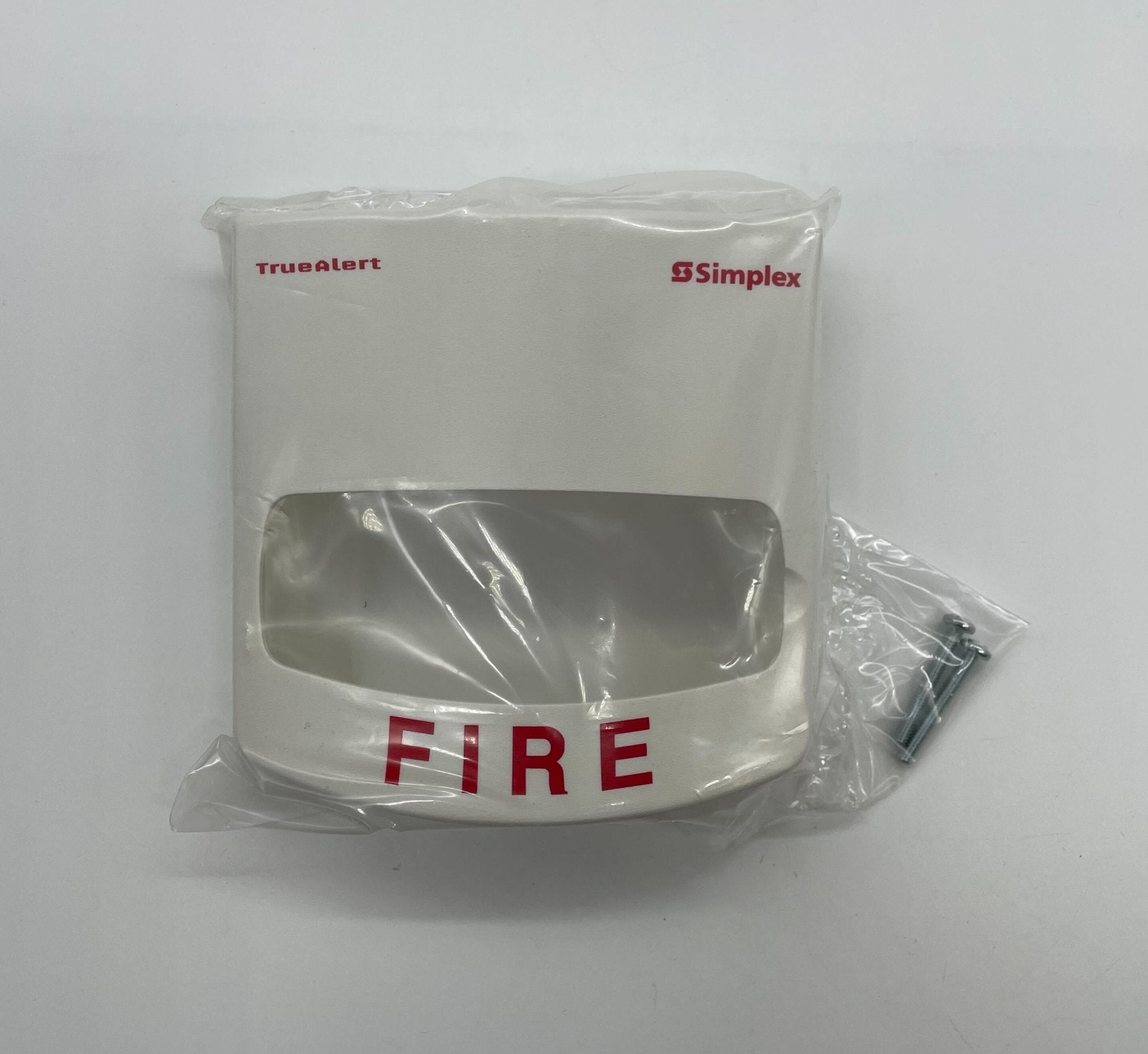 Simplex 4904-9172 strobe light with clear lens and mounting bracket, designed for emergency and alarm systems.