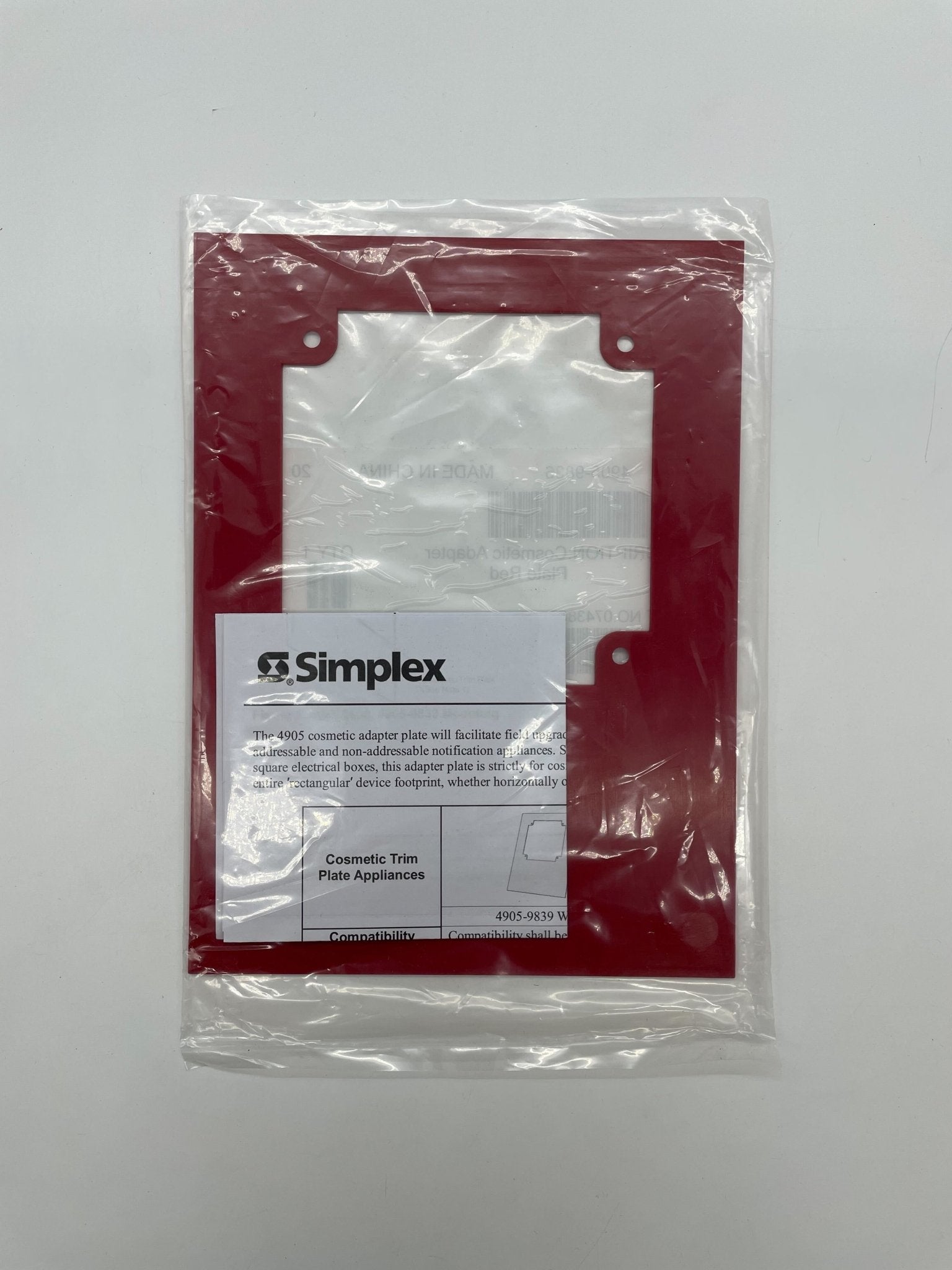 Simplex 4905-9836 fire alarm with alarm bell and mounting base, designed for fire safety systems.