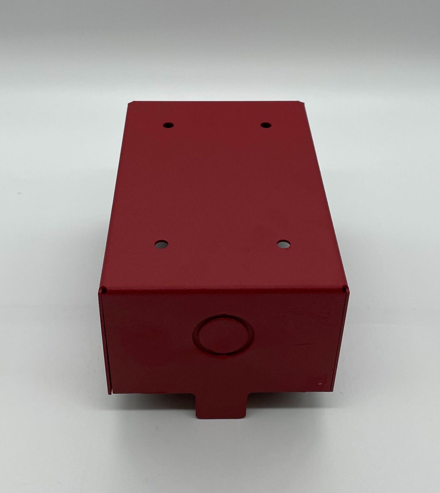 Simplex 4905-9923 fire alarm with alarm bell and wiring, mounted on a wall, used for building safety detection.