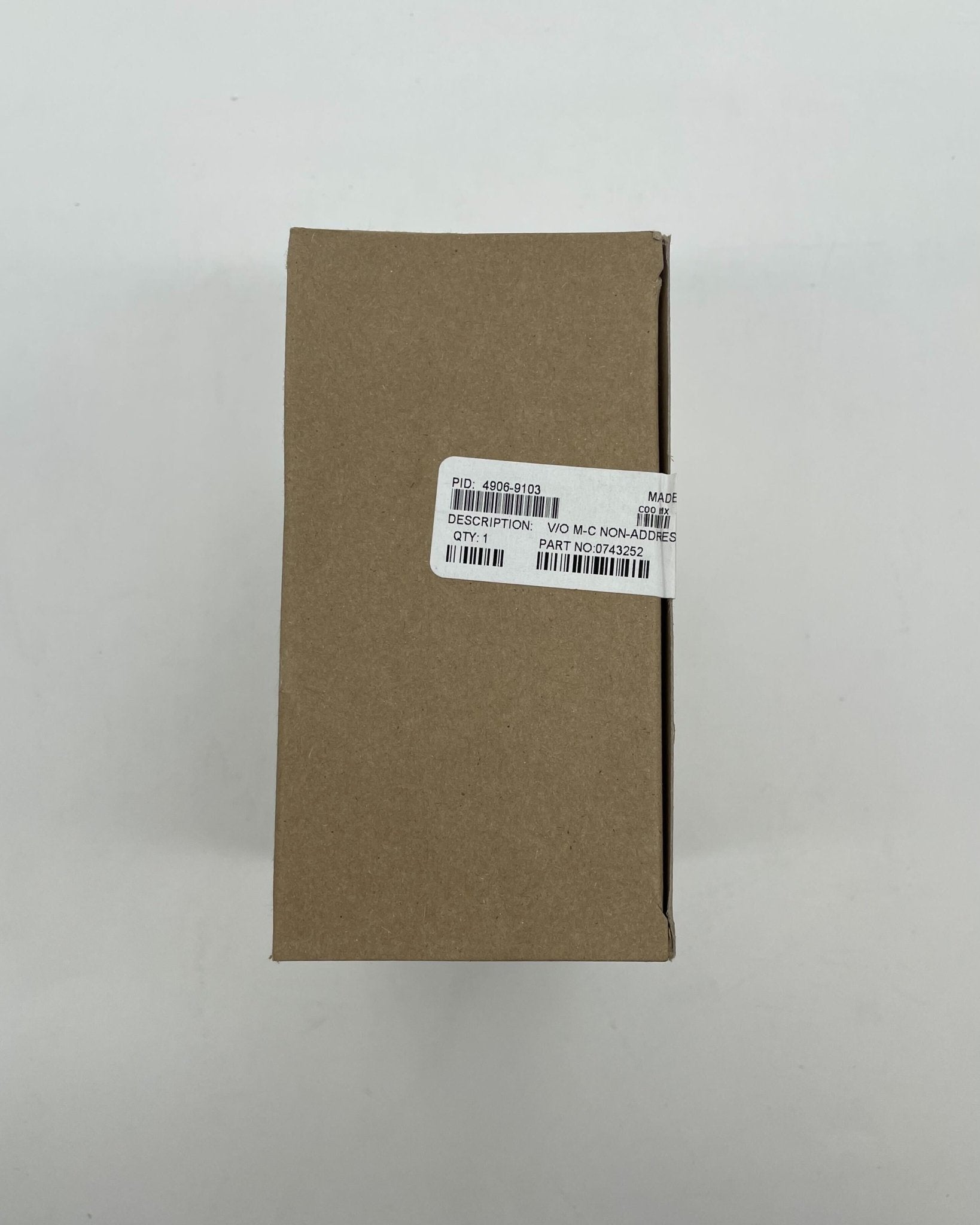 Simplex 4906-9103 fire alarm device, black rectangular unit with mounting bracket, designed for fire safety systems.
