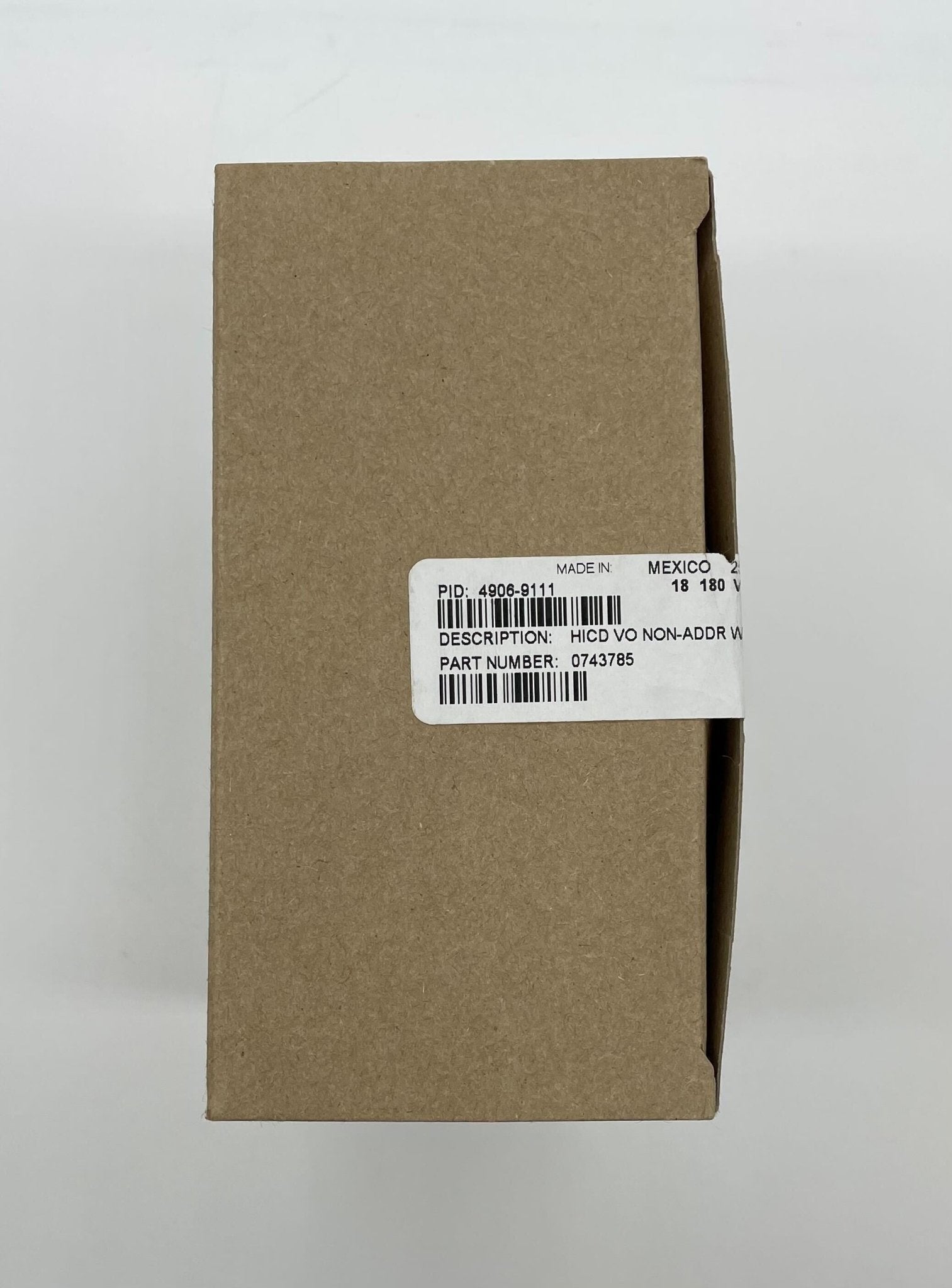 Simplex 4906-9111 fire alarm with white rectangular design and mounting bracket for residential or commercial safety.