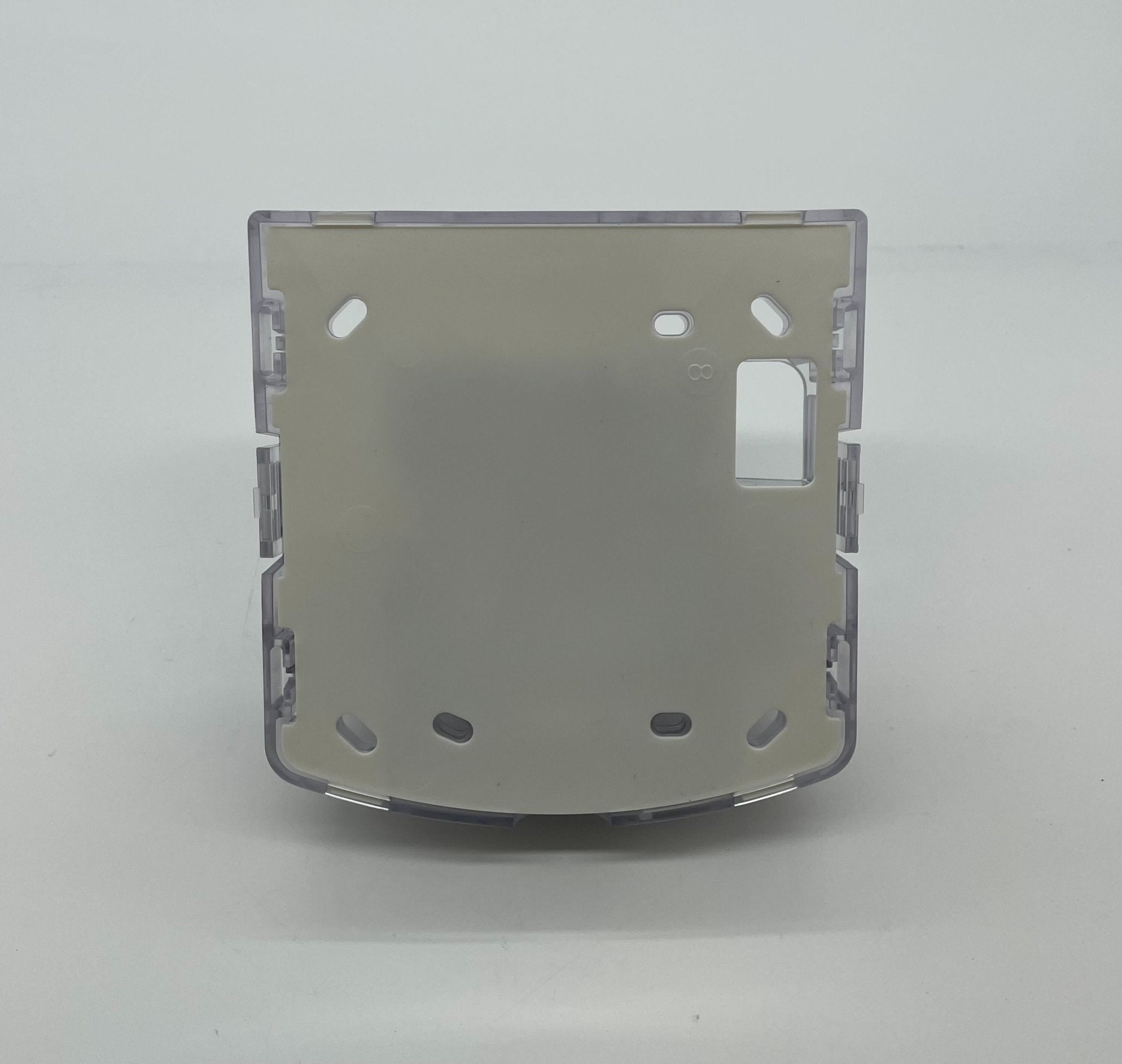 Simplex 4906-9211 fire alarm with white plastic casing and mounting bracket, designed for fire safety systems.