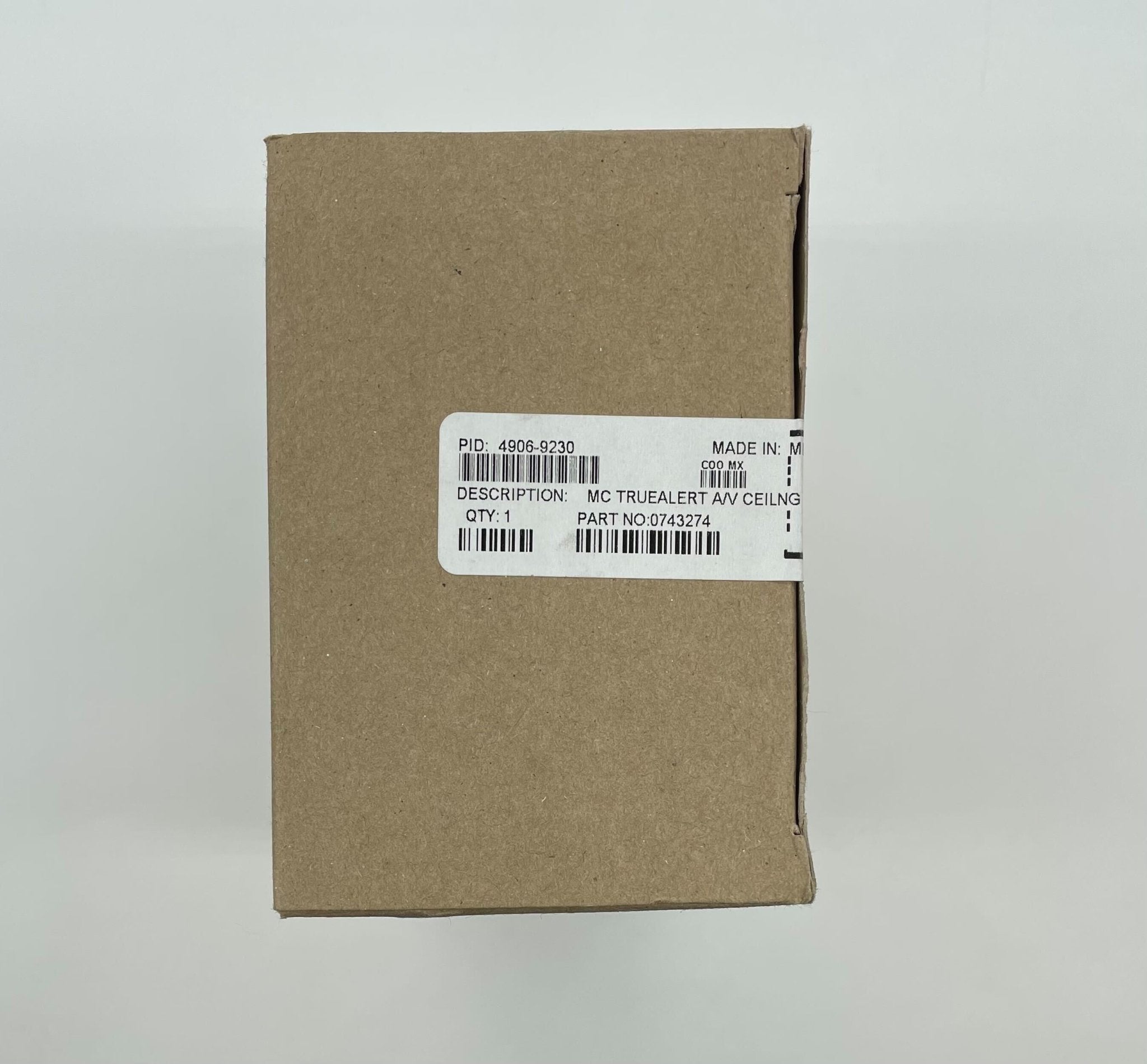 Simplex 4906-9230 fire alarm device with white plastic housing, designed for building safety and fire detection systems.