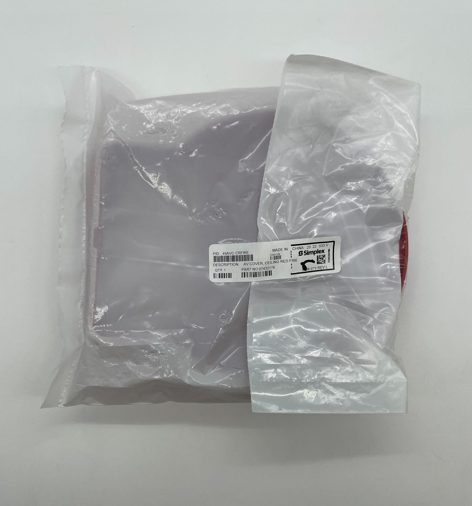 Simplex 49AVC-CRFIRE cover, durable protective cover from Simplex, designed for safety and equipment protection.