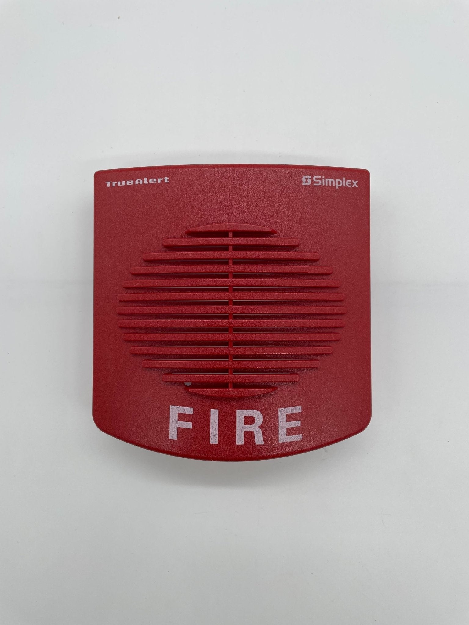 Simplex 49CMT-WRF fire alarm device with Jem Systems Canada branding, featuring a white rectangular alarm unit with mounting bracket.