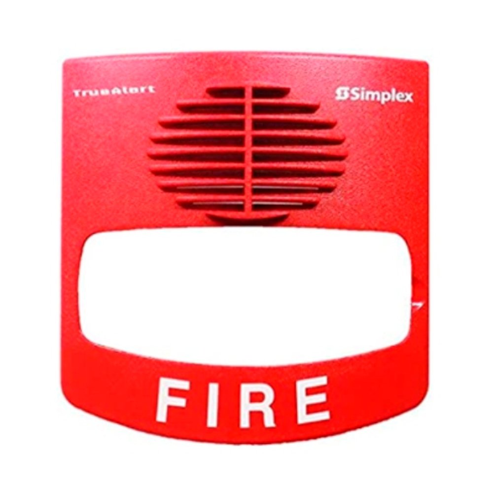 Simplex 49CMTVC-WRFIRE cover, durable protective cover for fire alarm or communication equipment, black color.