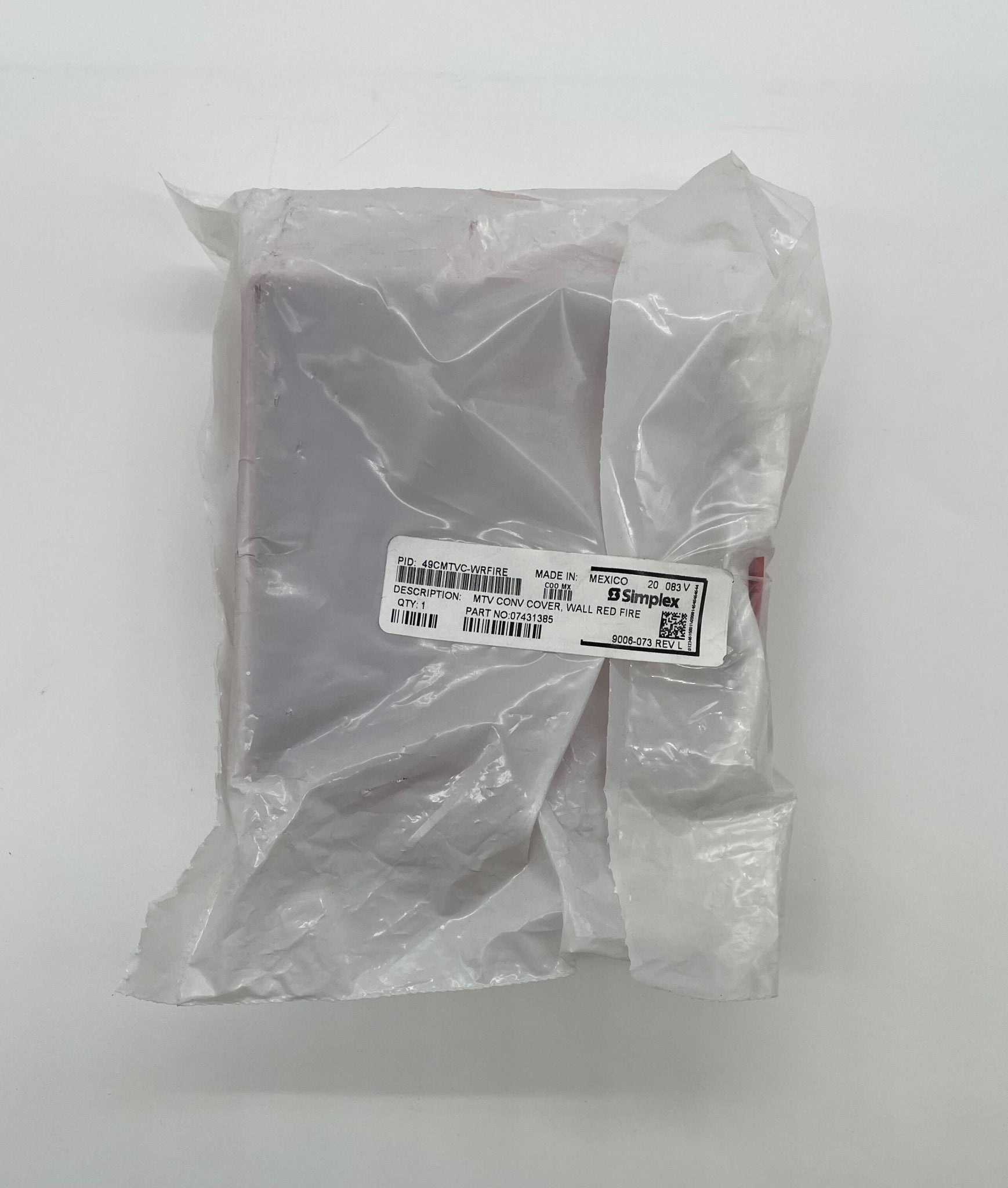 Simplex 49CMTVC-WRFIRE cover, weather-resistant protective cover from Simplex for equipment or devices.