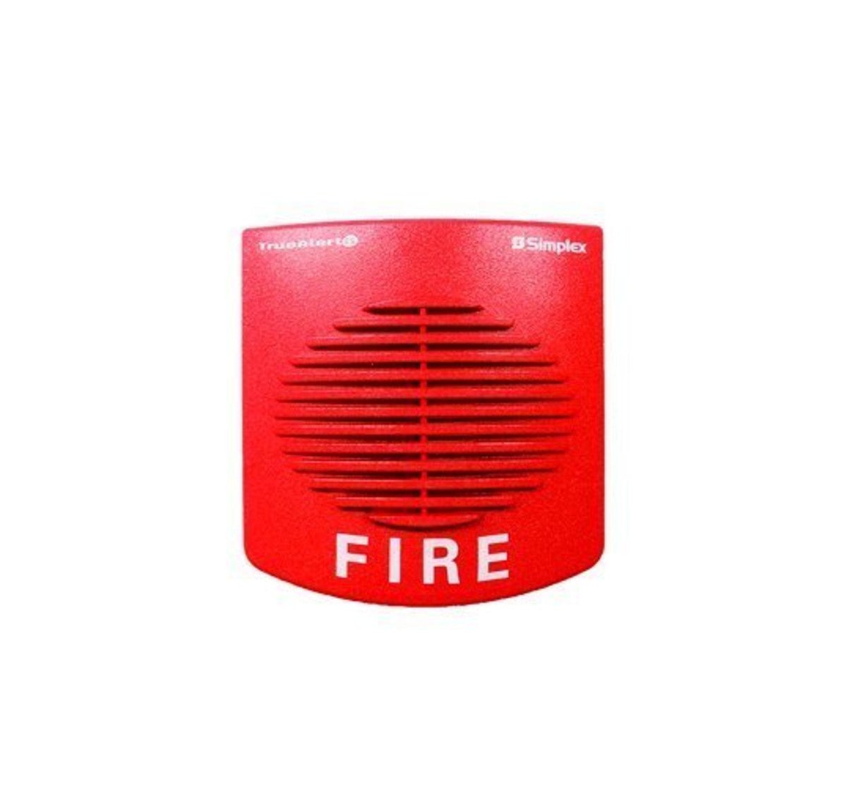Simplex 49MT-WRF fire alarm sensor with wiring, mounted on a wall, used for fire detection and safety.