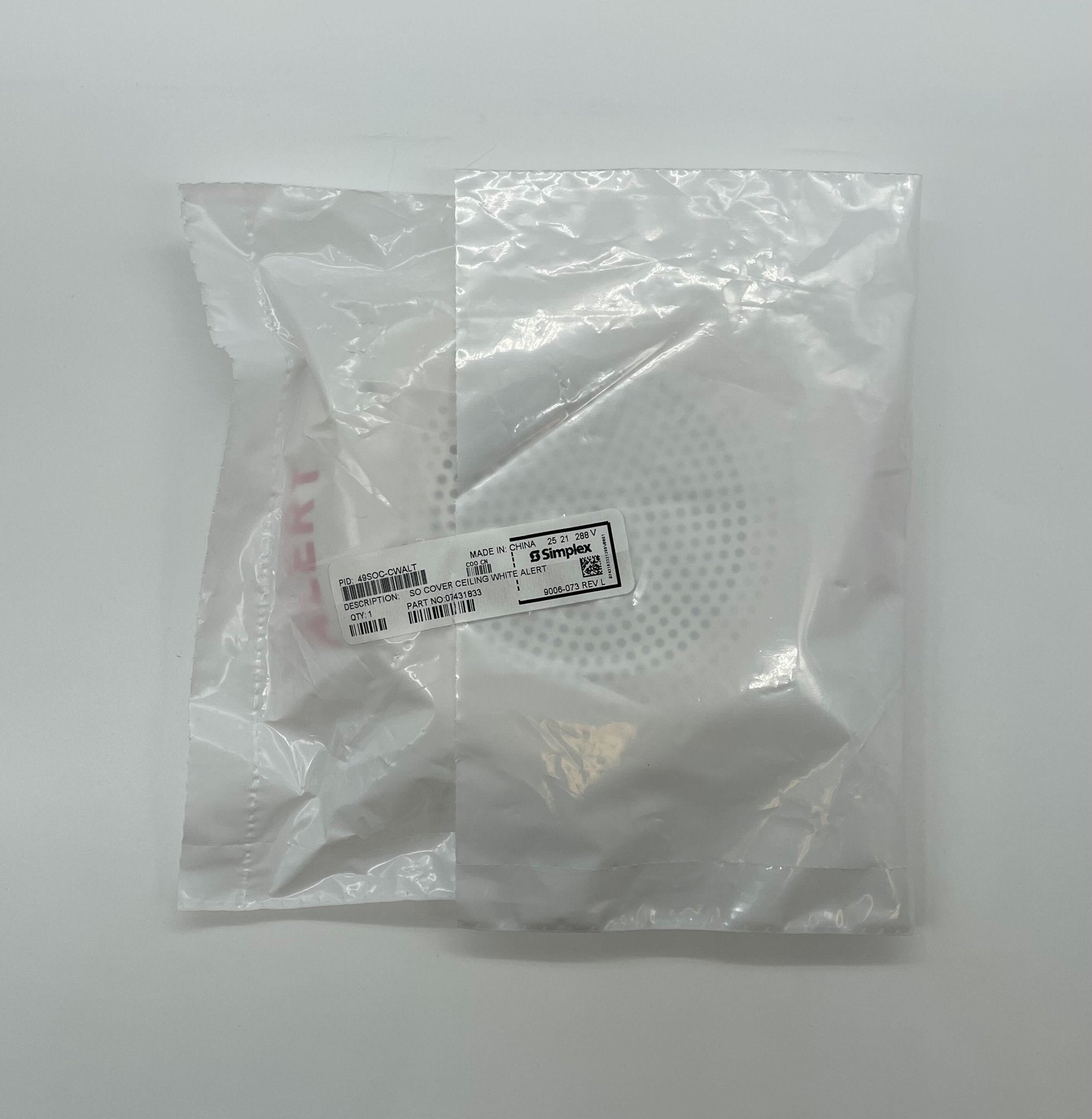 Simplex 49SOC-CWALT covers by Simplex, shown in a close-up of the durable protective covers.