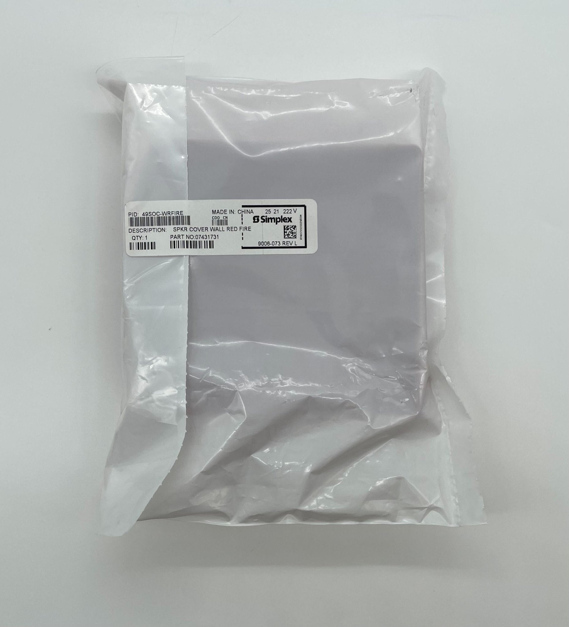 Simplex 49SOC-WRFIRE cover by Simplex, designed for outdoor protection, shown on a secure, weather-resistant surface.