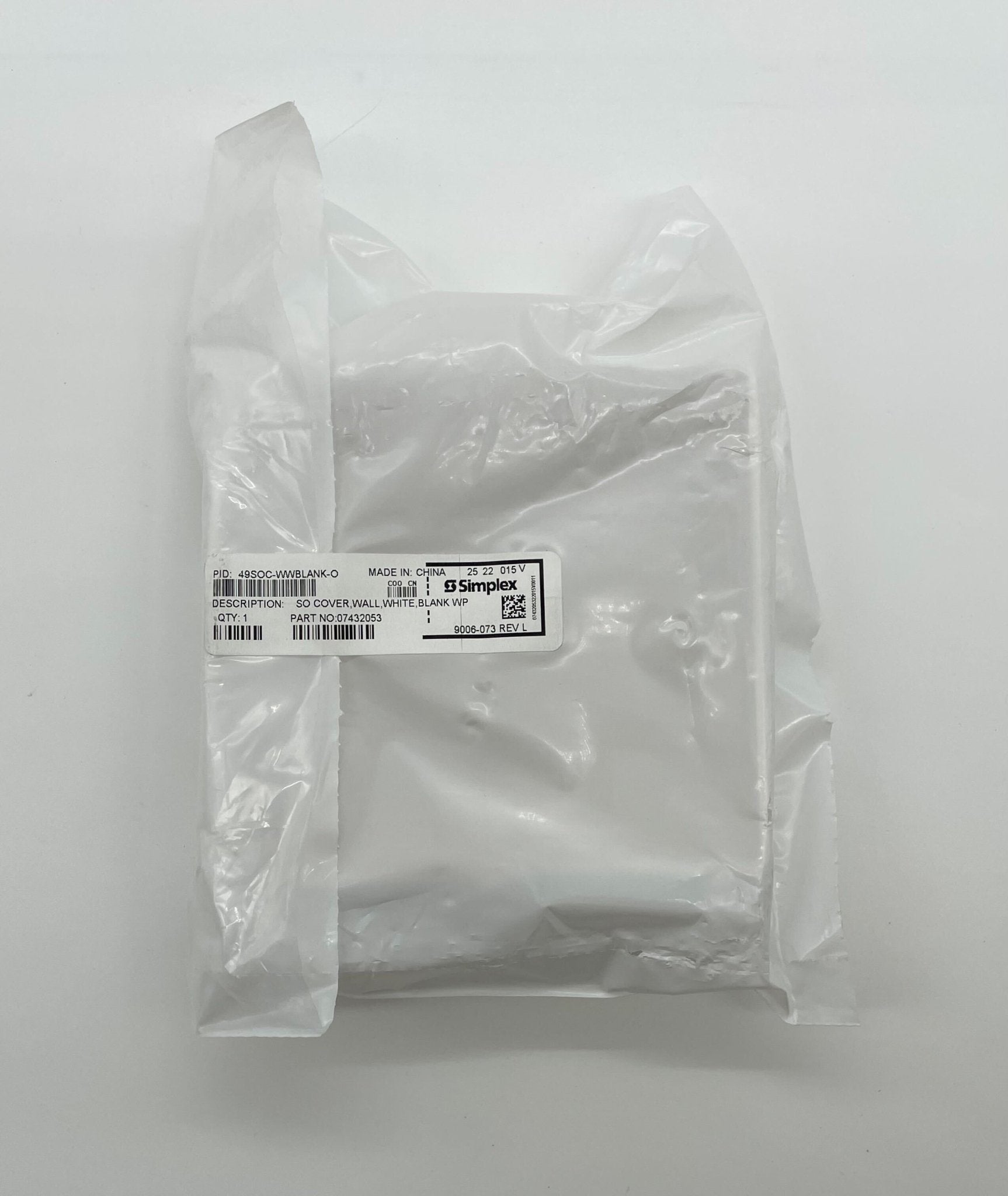 Simplex 49SOC-WWBLANK-O cover by Simplex, blank access cover for electrical or communication panels.