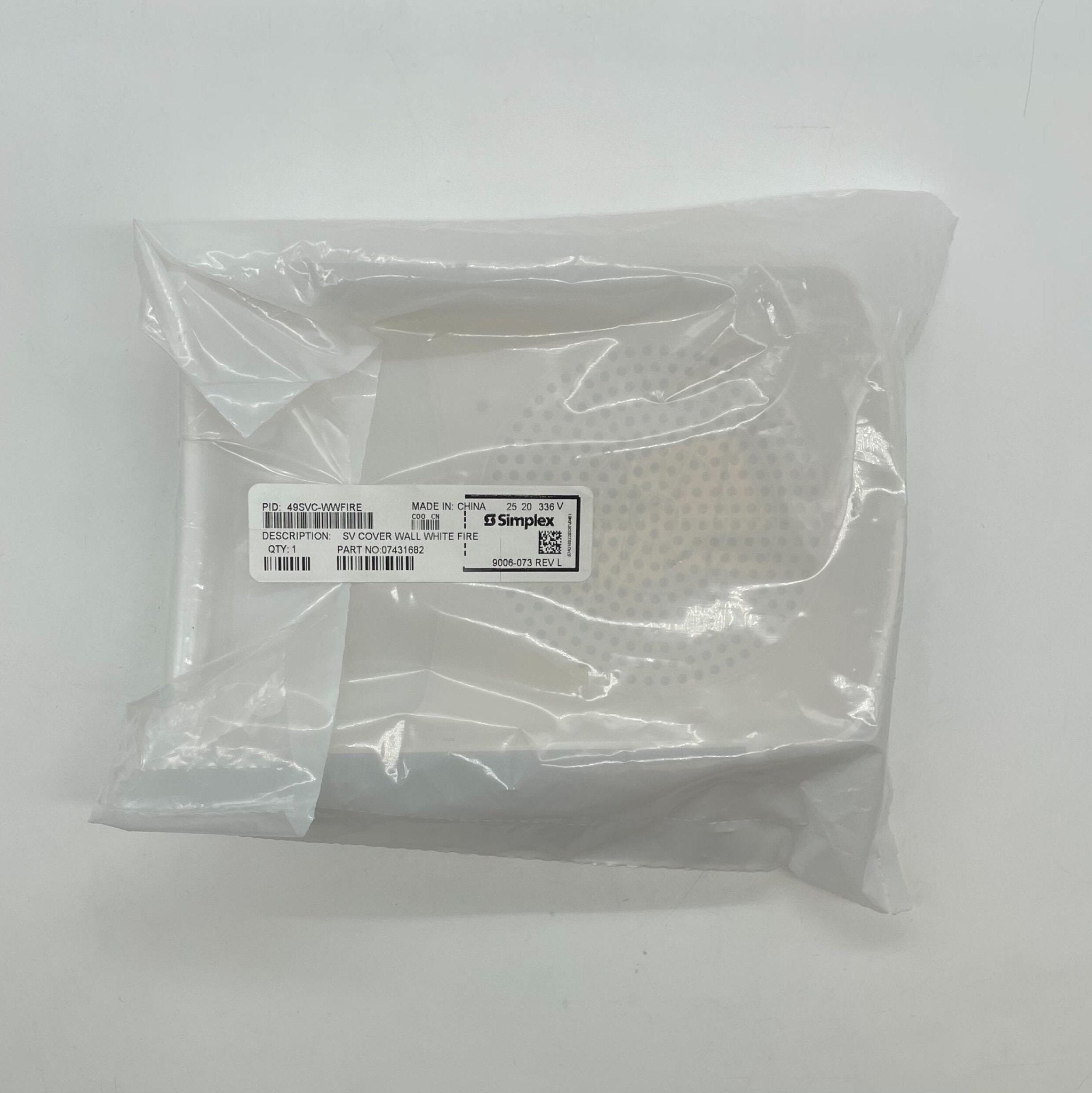 Simplex 49SVC-WWFIRE cover, fire-resistant protective cover by Simplex, shown in the image.