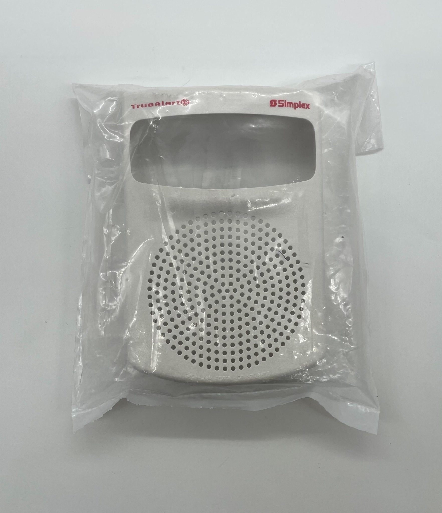 Simplex 49SVC-WWFIRE-O cover, fire-resistant protective cover by Simplex, shown on the product for fire safety equipment.