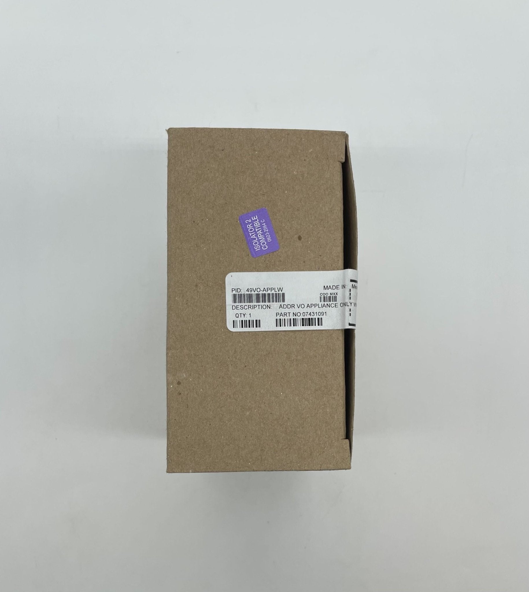 Simplex 49VO-APPLW horn strobe alarm system with yellow cover and mounting hardware.