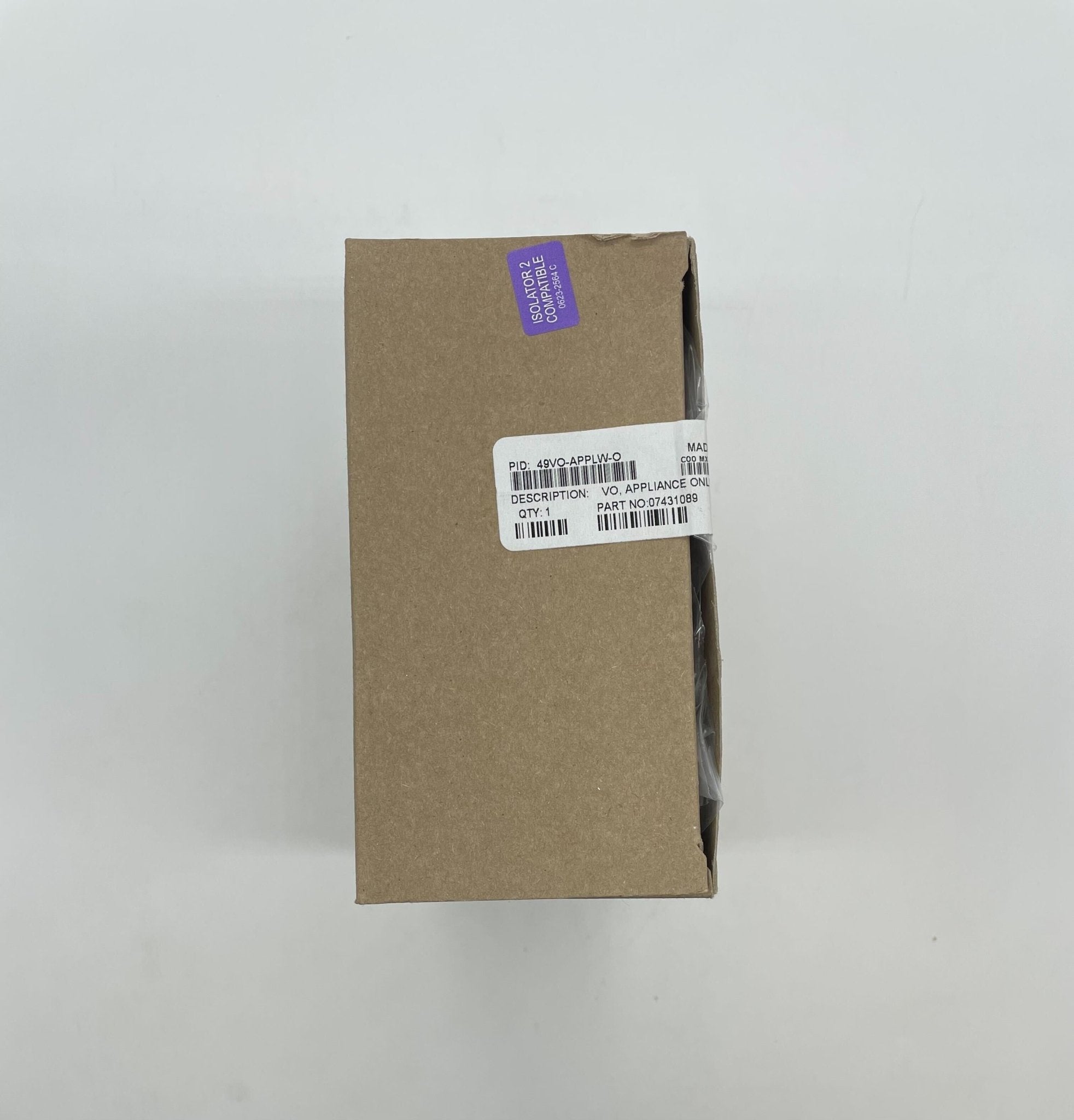 Simplex 49VO-APPLW-O strobe light with white cover, mounted on a wall, designed for visual signaling and safety alerts.