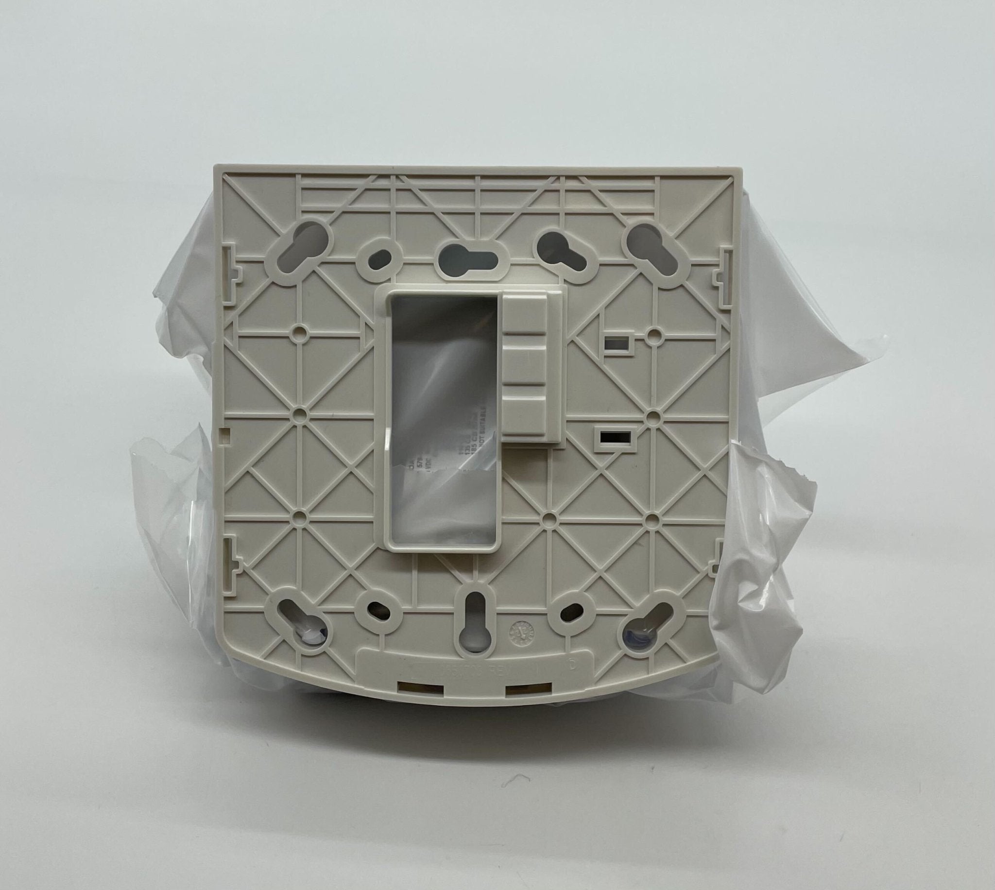 Simplex 49VO-WWA strobe light with white lens, mounted on a wall, from Jem Systems Canada, designed for emergency signaling.