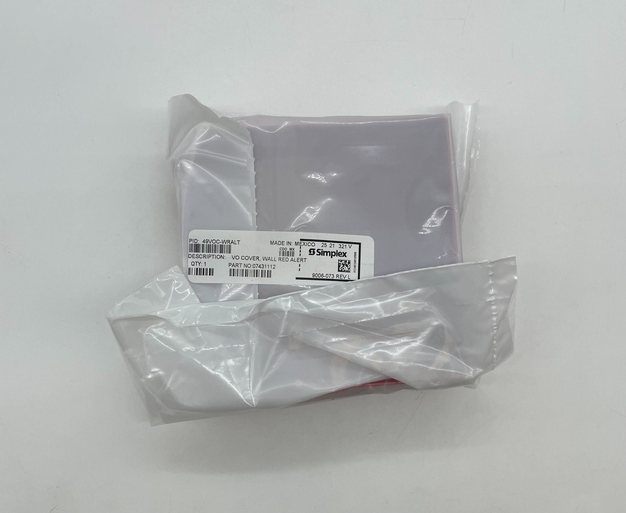 Simplex 49VOC-WRALT cover, weather-resistant protective cover by Simplex, designed for outdoor equipment.