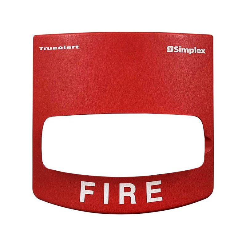 Simplex 49VOC-WRFIRE-O fire alarm with smoke and carbon monoxide detection, mounted on wall, from Simplex brand.