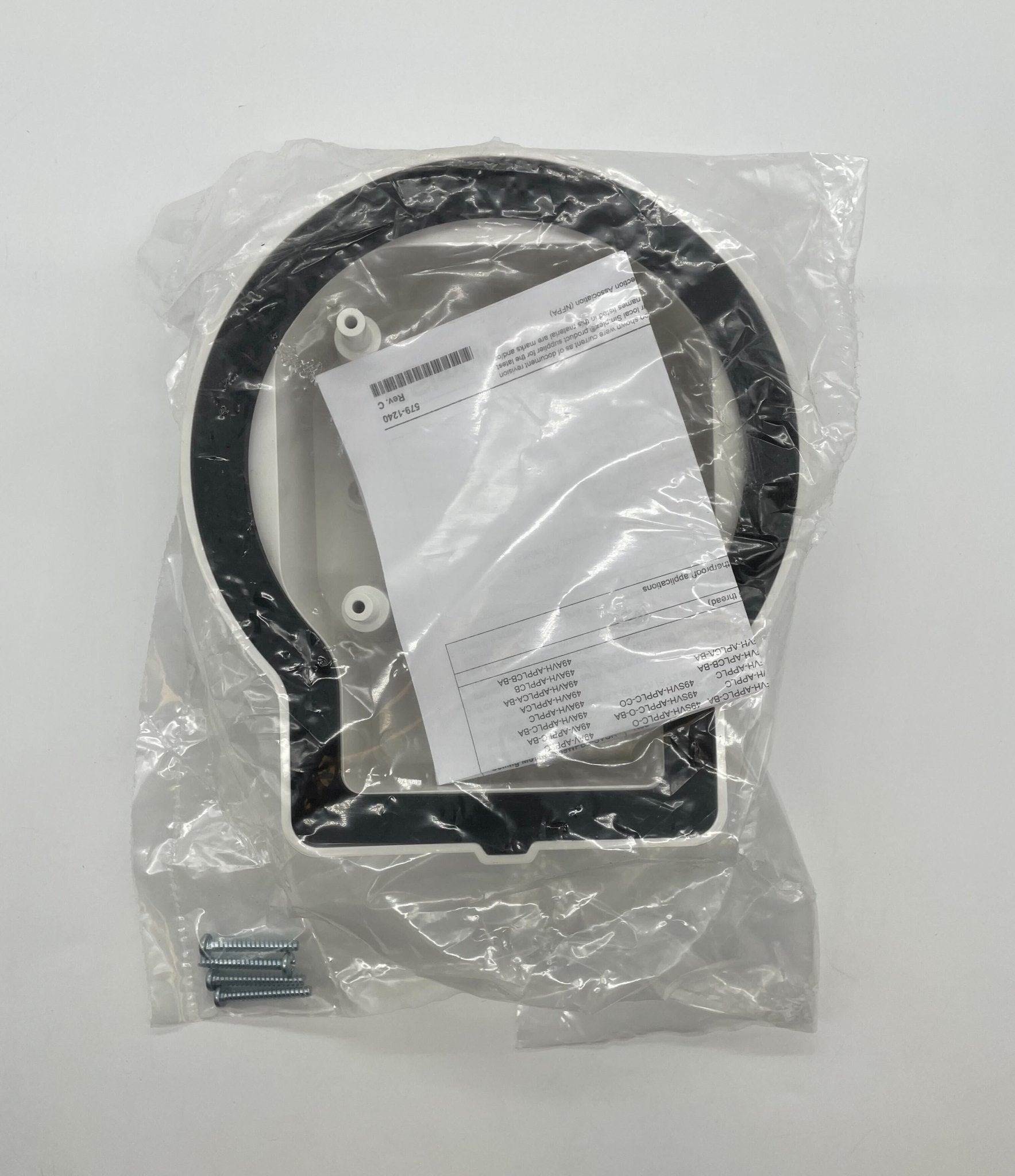 Simplex 49WPBB-SVCW backbox, weatherproof plastic enclosure, suitable for electrical wiring and junctions, black color.