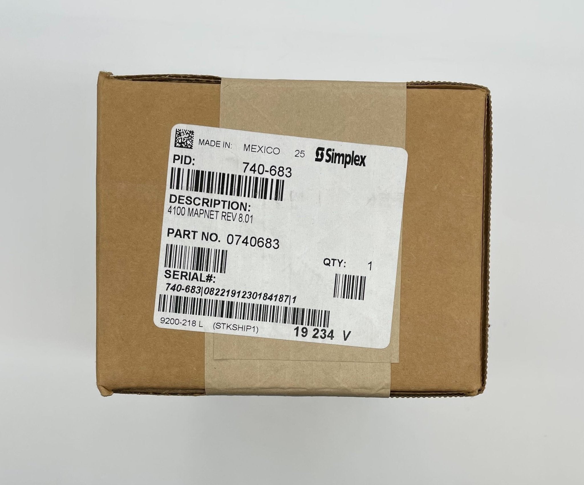 Simplex 740-683 fire alarm with alarm sensor and wiring, used for building safety systems.