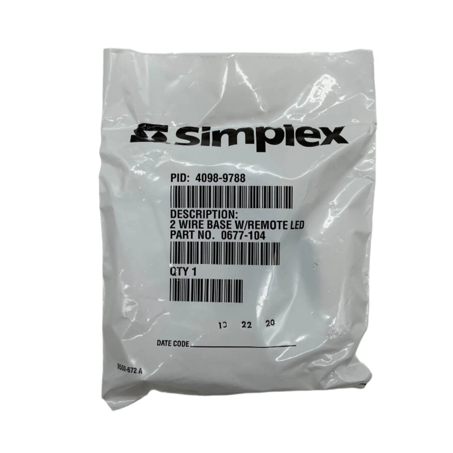 Simplex 4098-9788 Base from Jem Systems Canada, showing a sturdy industrial base with mounting holes and metal construction.