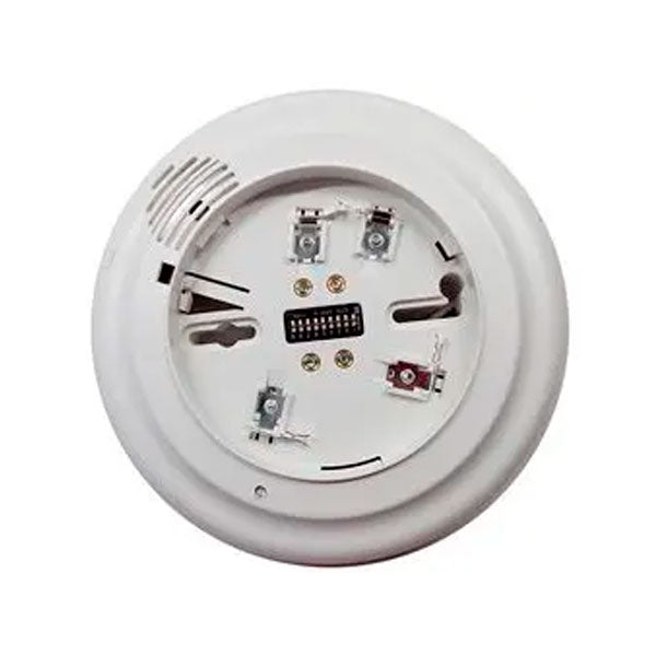 Simplex 4098-9794 base component for security systems, shown in a close-up image with wiring and mounting details.