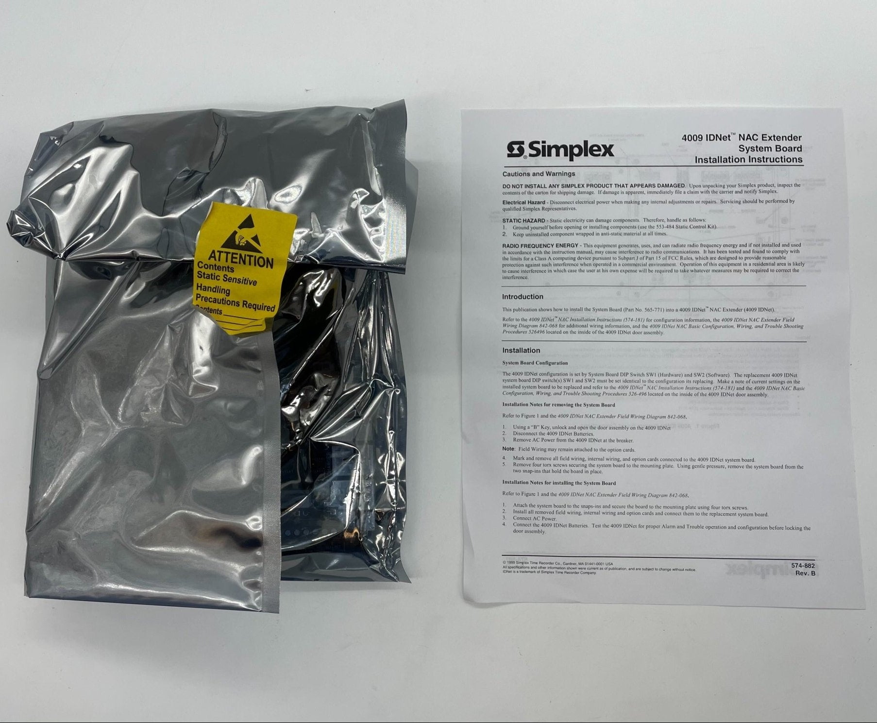 Simplex 742-346 board by Simplex featuring a sleek, durable design with visible electronic components and connectors.