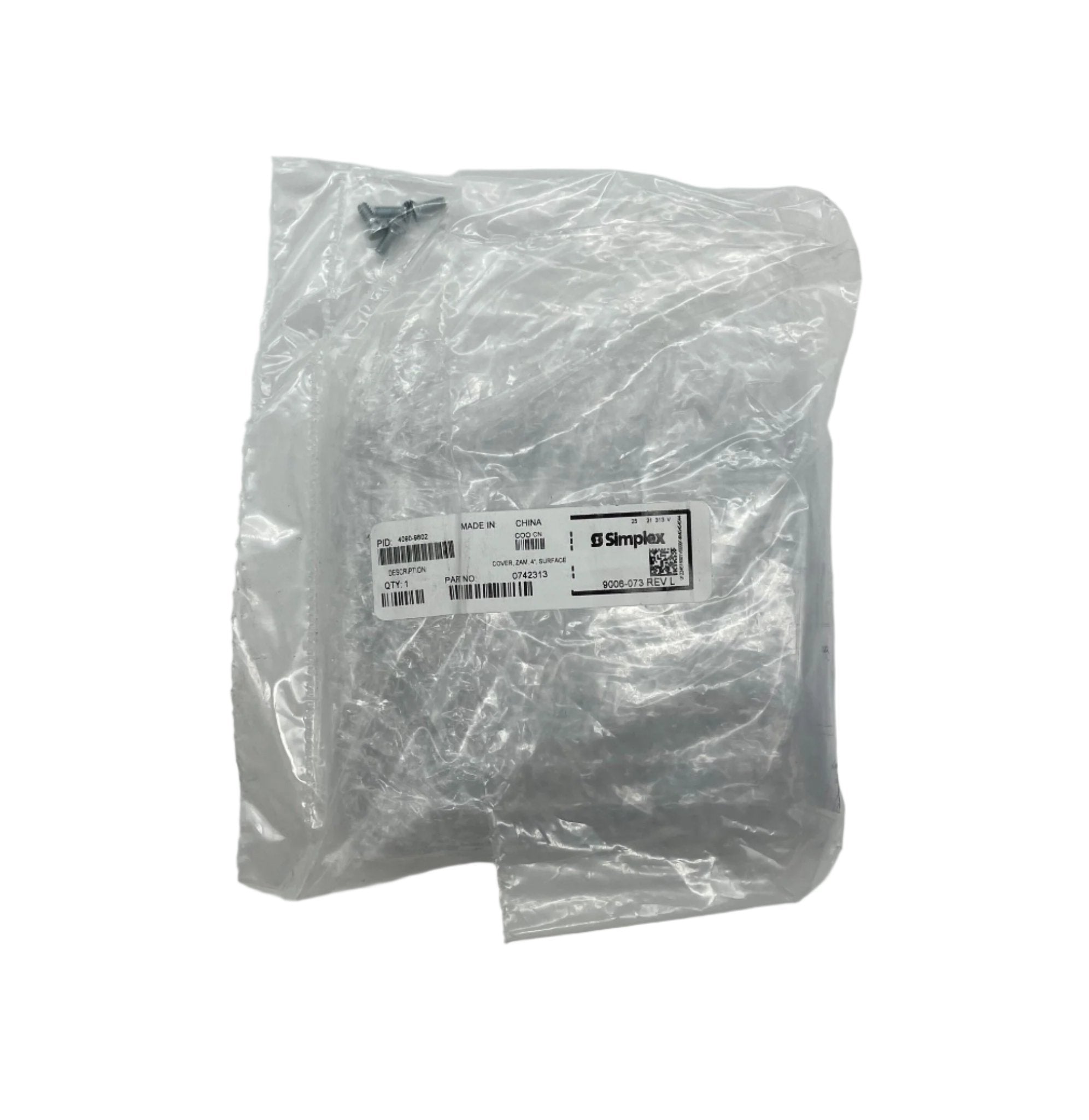 Simplex 4090-9802 covers, black plastic protective covers for electrical or mechanical equipment, by Simplex.