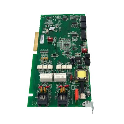 Simplex 4010-9810 fire alarm unit with a white plastic cover, part of the Simplex fire alarm system.
