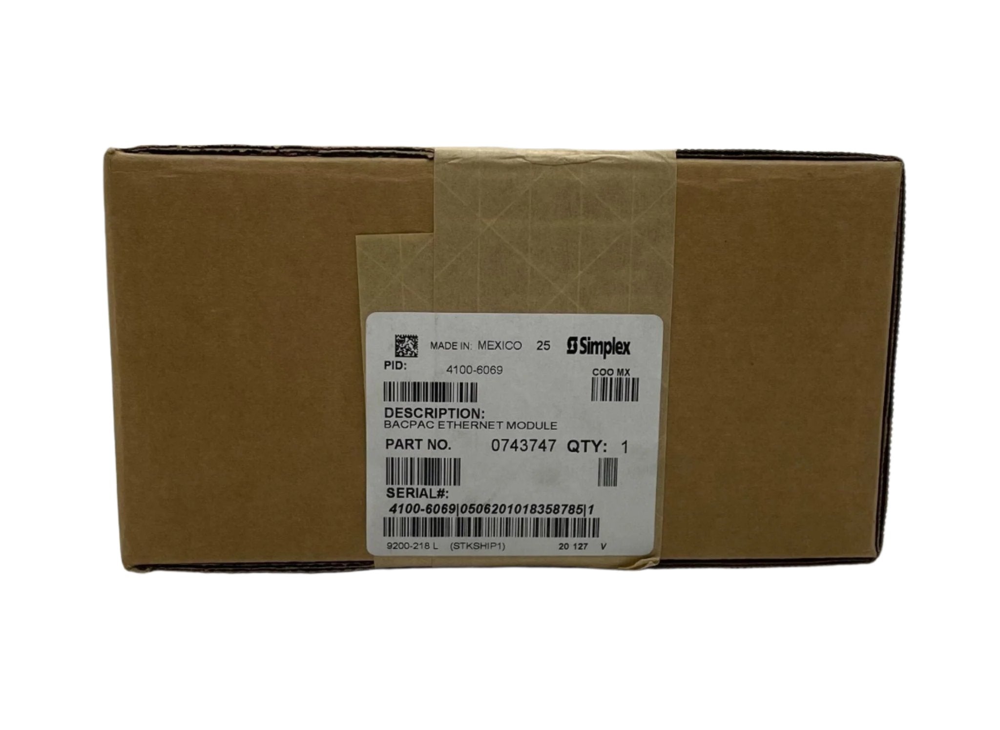 Simplex 4100-6069 fire alarm sensor, ULC approved, mounted on a ceiling for fire detection and safety system.