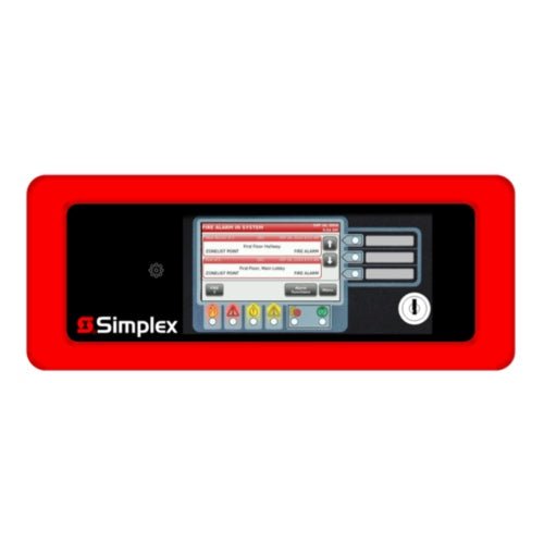 Simplex 4606-9202 fire alarm sensor with ULC recognition, mounted on a ceiling, part of a fire detection system.