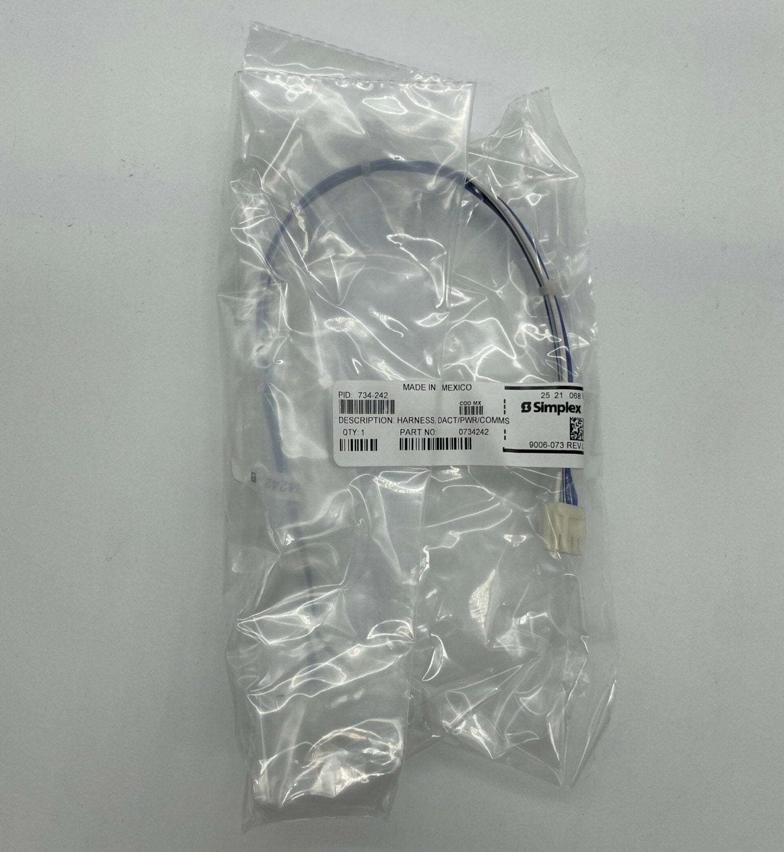 Simplex 734-242 fire alarm device with visible alarm components for fire detection and safety.