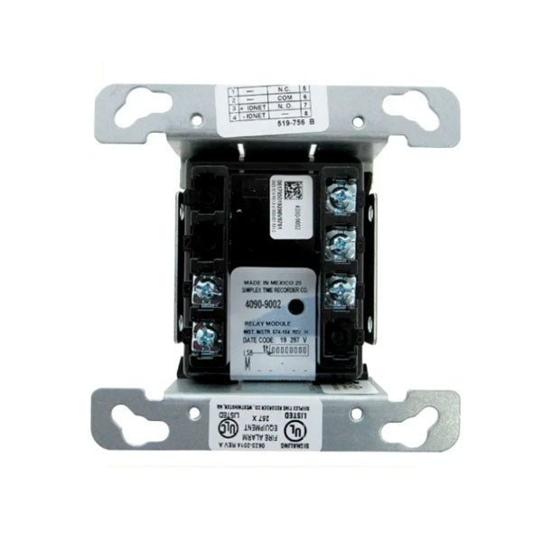 Simplex 4090-9002 relay module by Simplex, showing a compact electrical relay with multiple connection terminals.