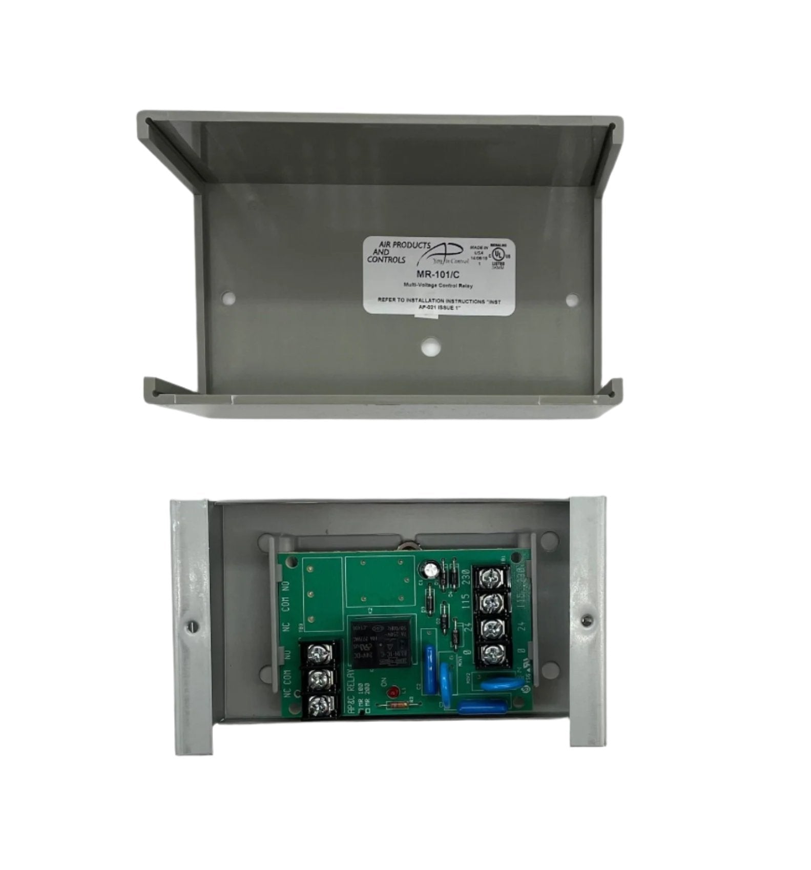Simplex 2088-9008 relay from Simplex, showing its compact design and electrical components on a white background.