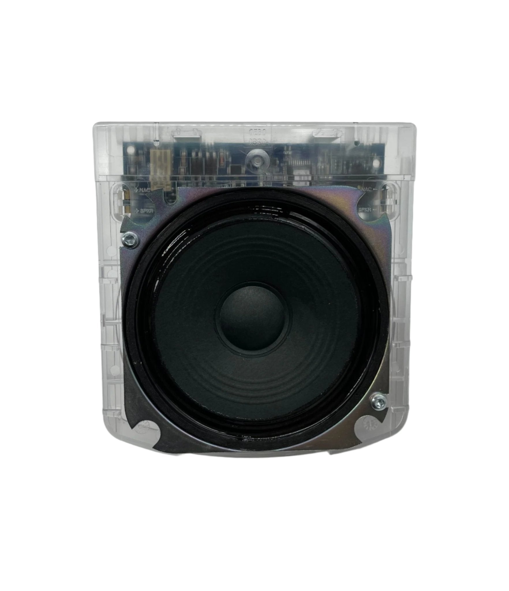 Simplex 49SO-APPLW speaker from Jem Systems Canada, showing a sleek black speaker with a minimalist design.