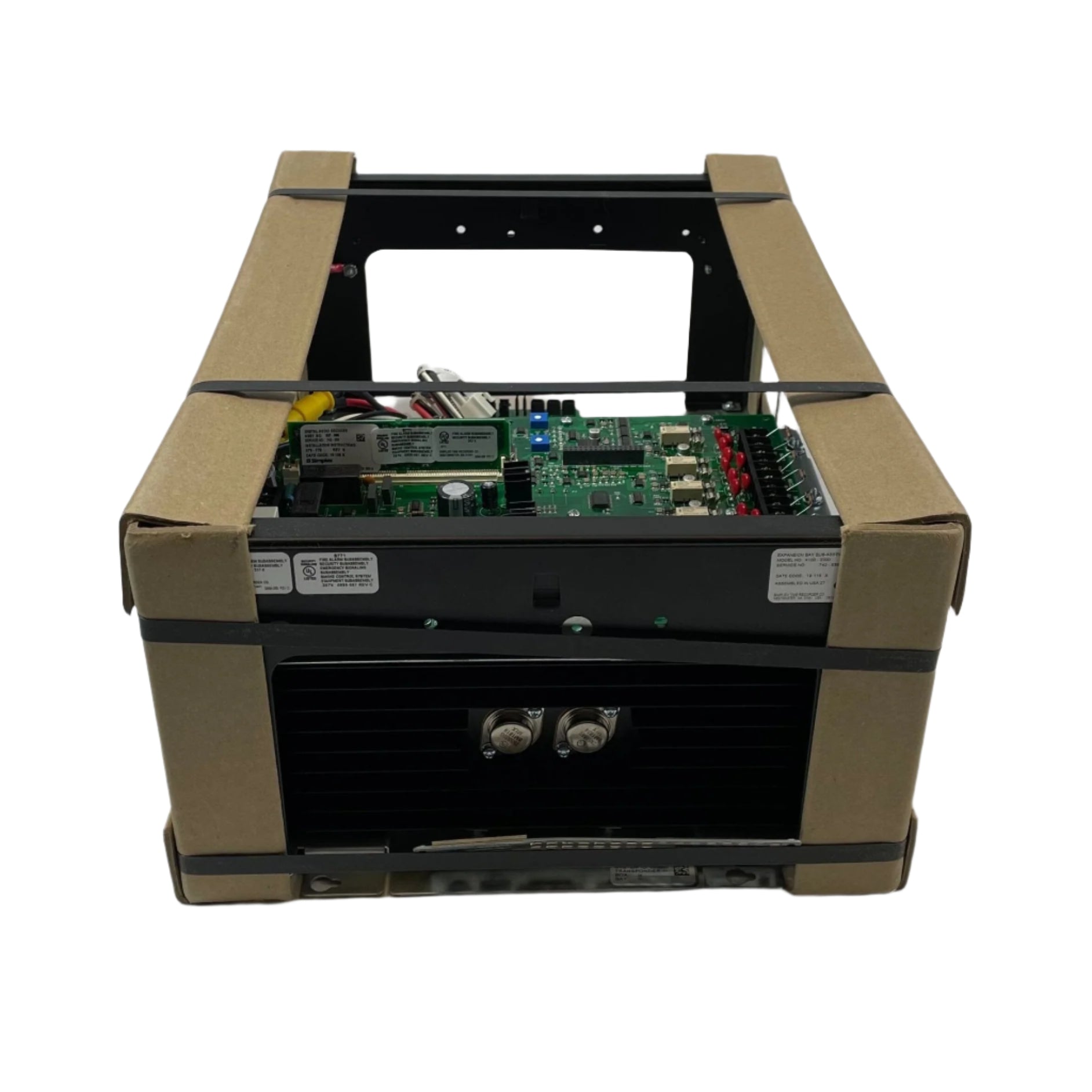 Simplex 4100-9600 fire alarm system with control panel and alarm components, designed for building safety and fire detection.