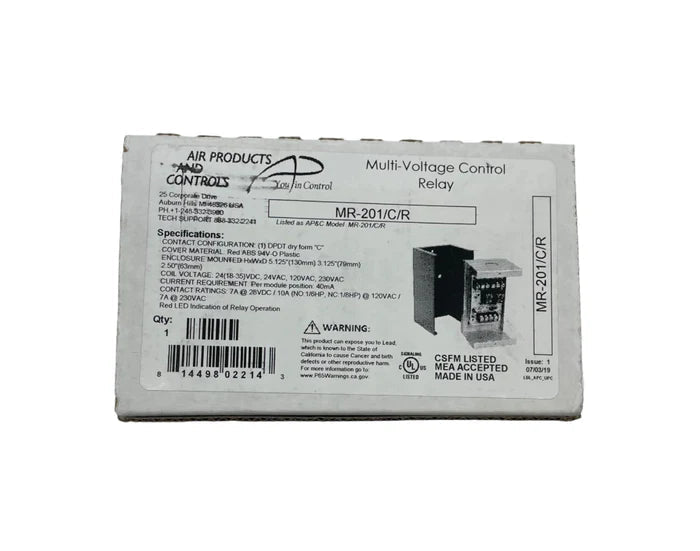 Space Age SSU-MR-201/C industrial sensor with compact design, featuring metal casing and connection ports for monitoring applications.