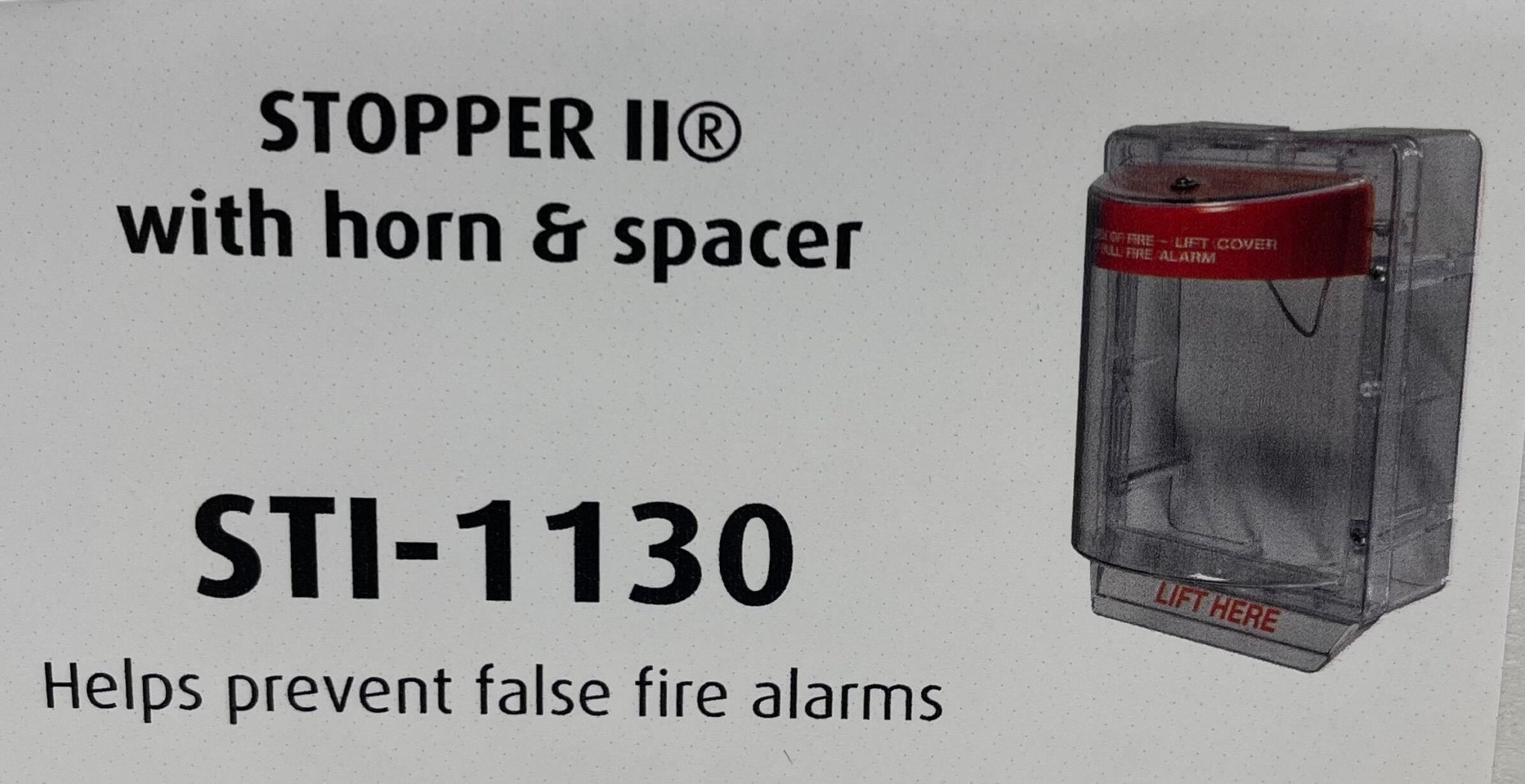 STI Stopper II with horn and clear spacer, a professional stopper used for musical instrument or sound equipment fittings.