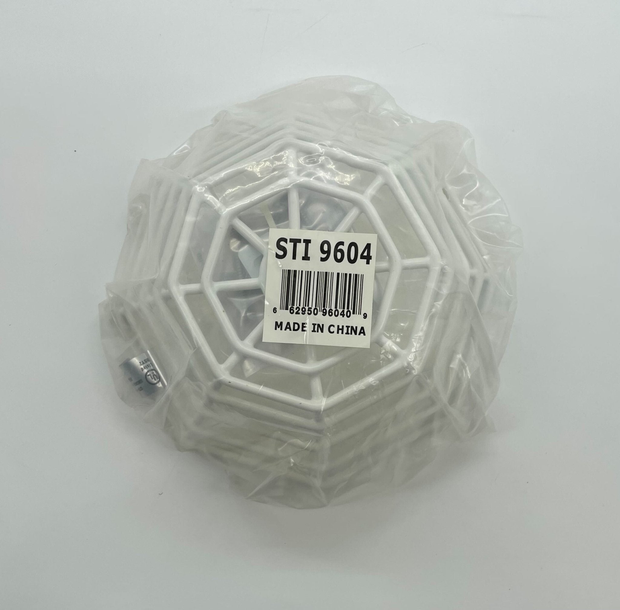 STI-9604 steel web stopper designed for mini smoke detectors, featuring a durable metal construction and secure mounting.