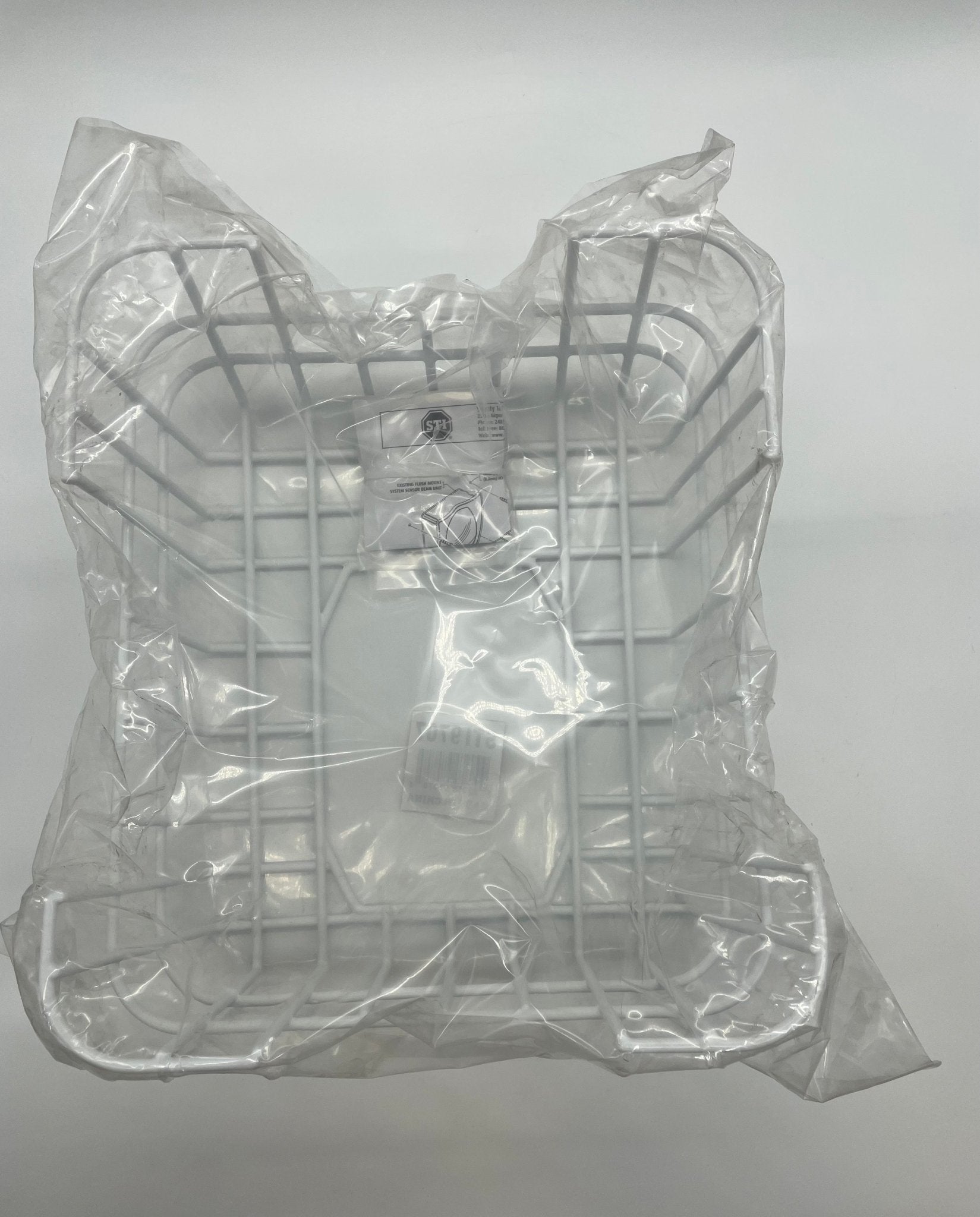 White STI-9707 Beam Smoke Damage Stopper surface mount stopper, designed to prevent smoke damage on beams.