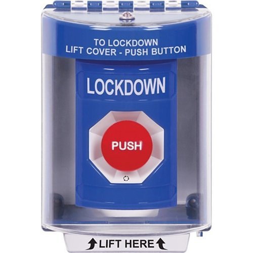 STI SS2471LD-EN indoor/outdoor surface turn-to-reset stopper station with control switch, mounted on wall or panel.