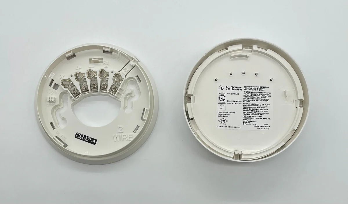 System Sensor 2WTA-B fire alarm notification appliance with strobe light for commercial safety systems.